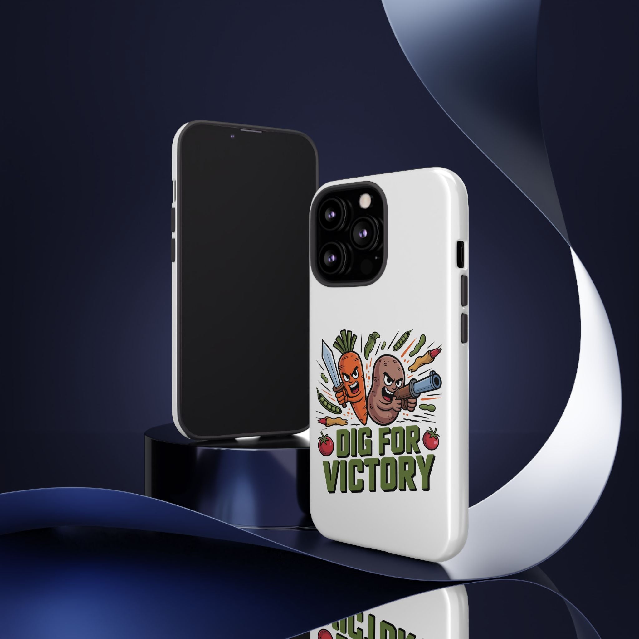 Phone Case — 'Dig For Victory' Veggie Combat Garden Design
