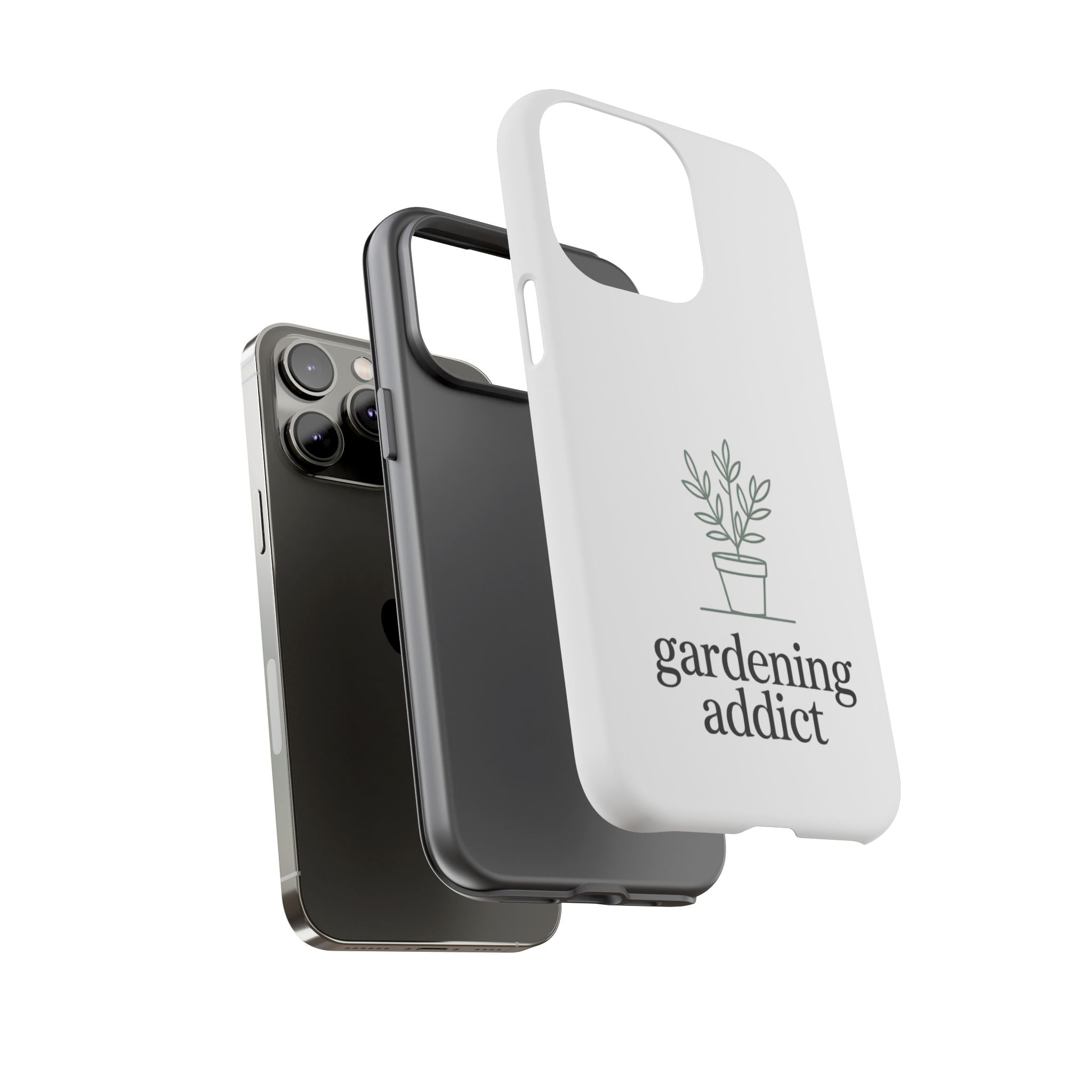 Phone Case — 'gardening addict' Minimal Plant Design