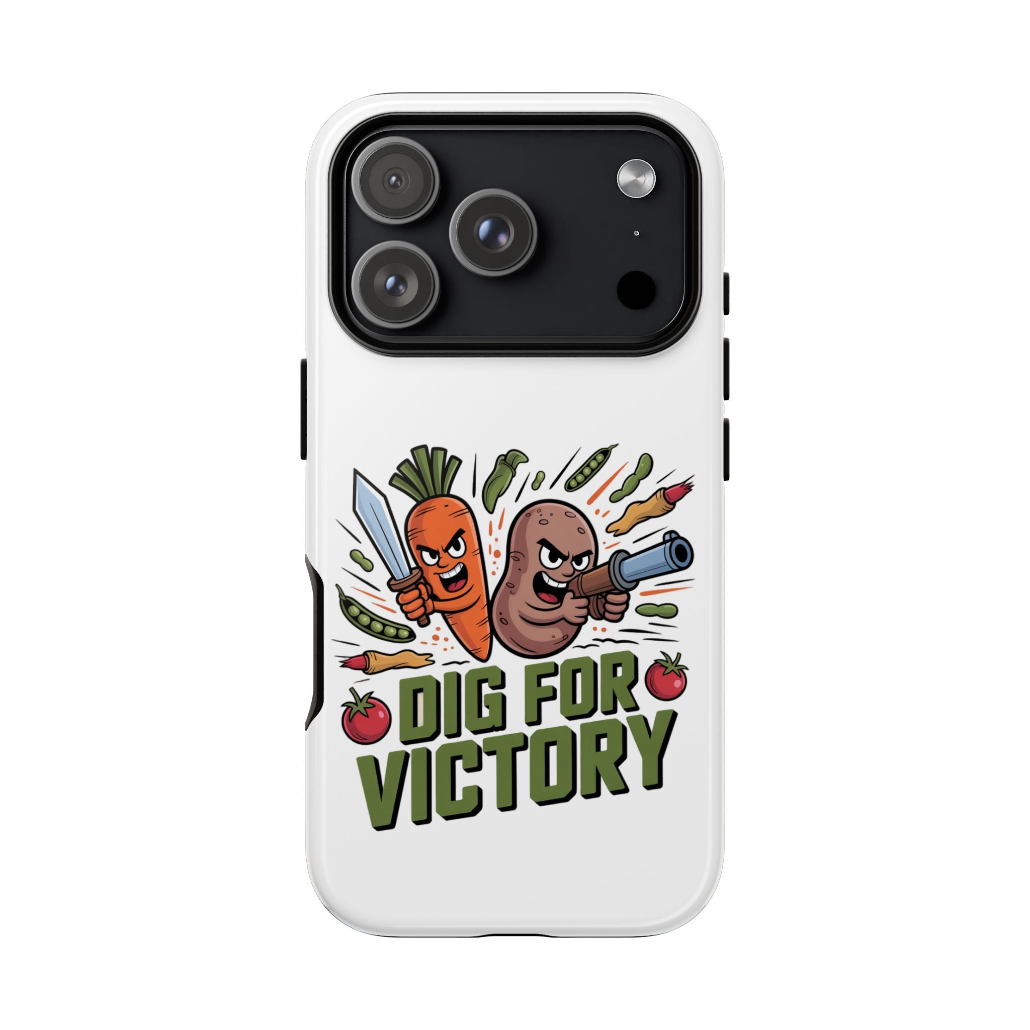 Phone Case — 'Dig For Victory' Veggie Combat Garden Design
