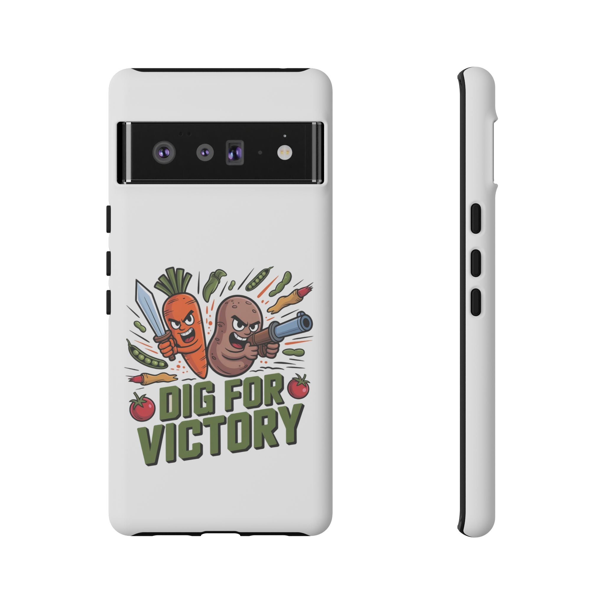 Phone Case — 'Dig For Victory' Veggie Combat Garden Design