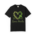 Herb Heart T-Shirt — "Love Herbs" Botanical Garden Tee for Plant Lovers