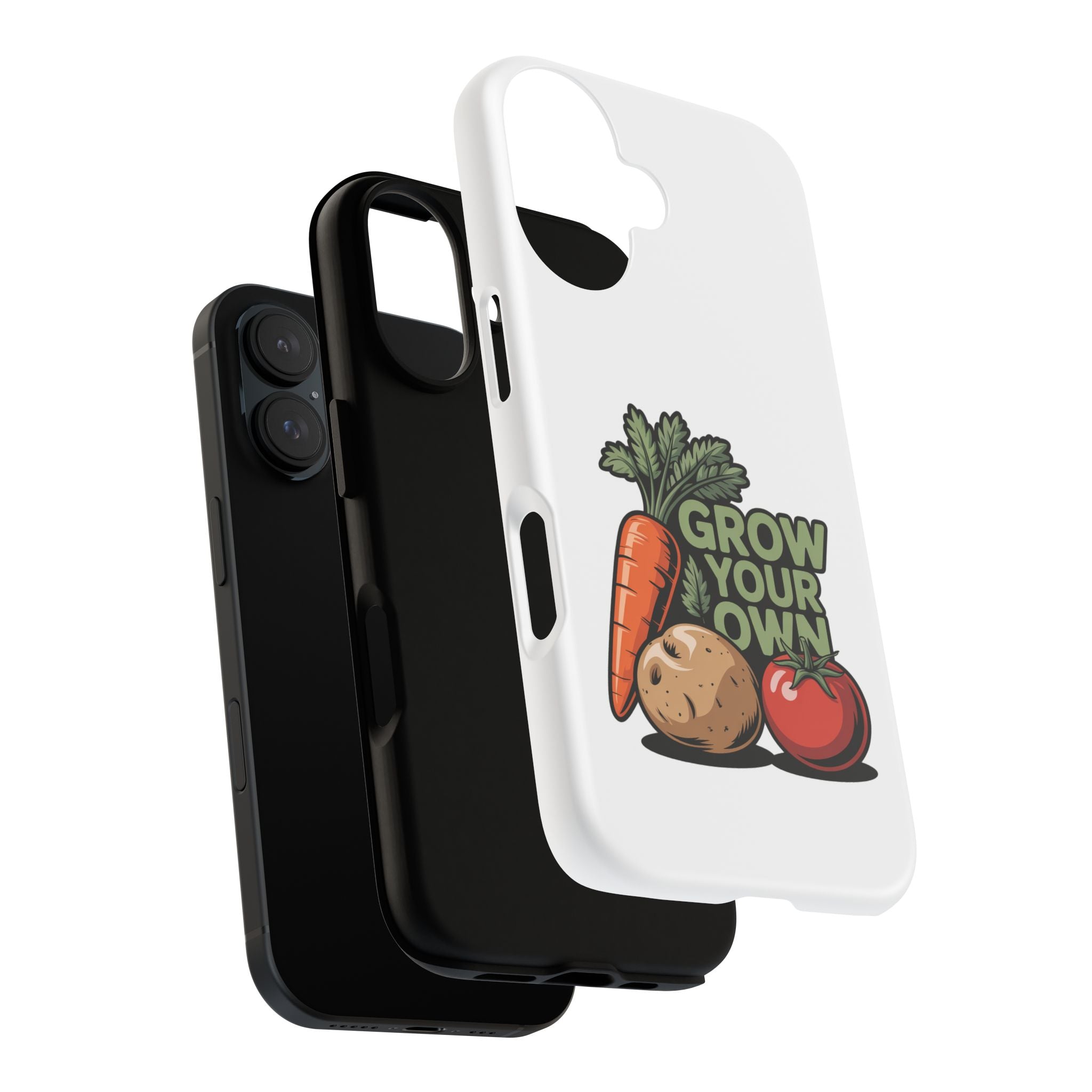 Grow Your Own Vegetables Phone Case — Gardening Carrot Potato Tomato Design