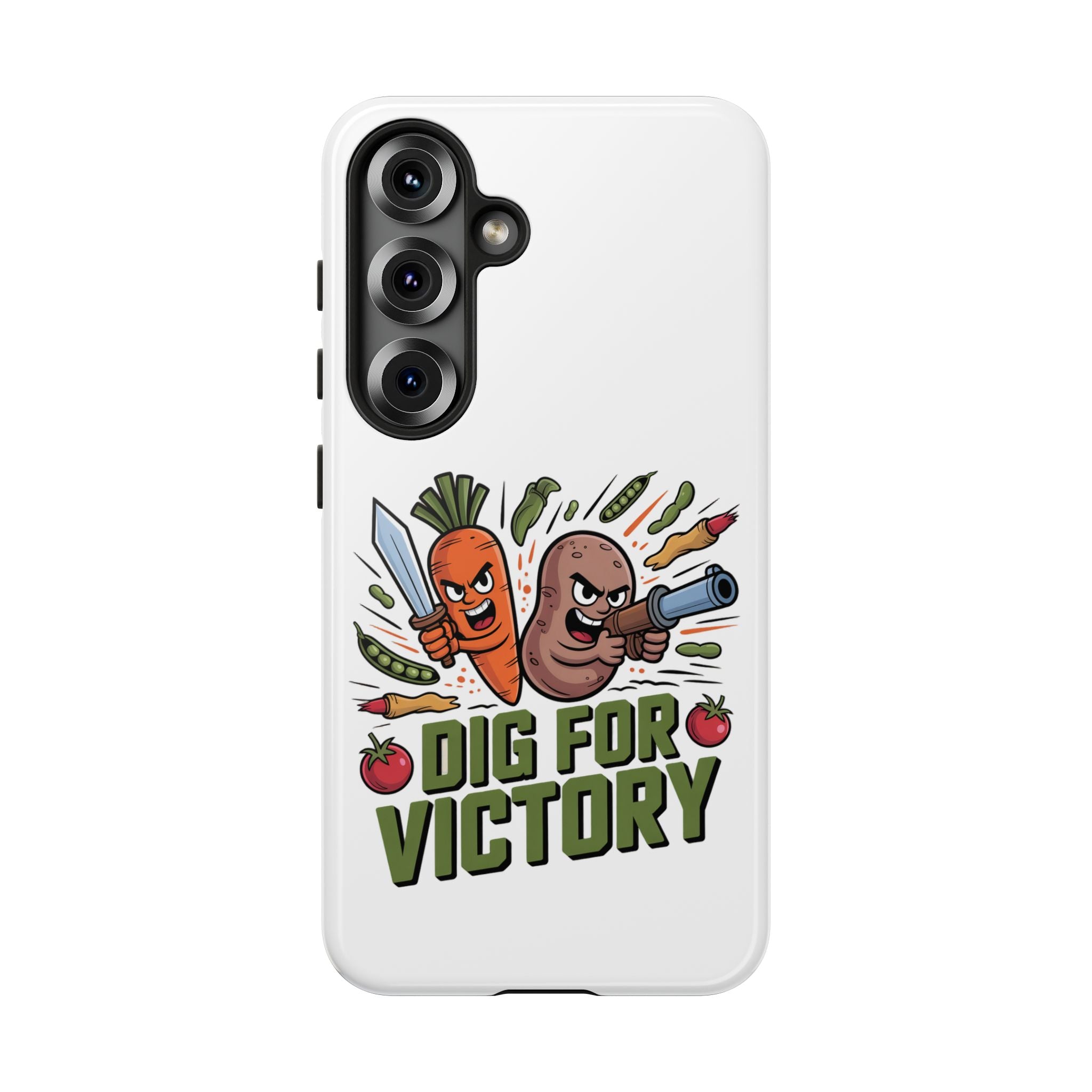 Phone Case — 'Dig For Victory' Veggie Combat Garden Design