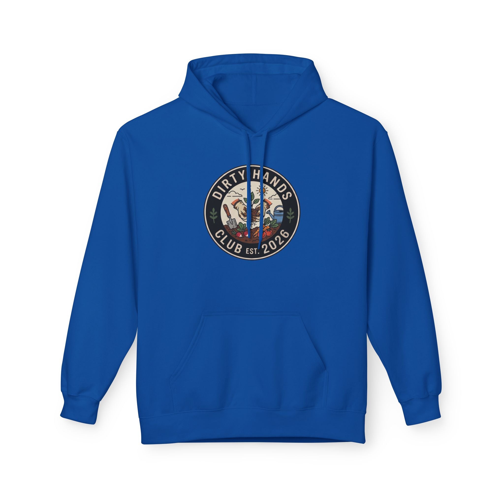 Dirty Hands Club Hoodie — Vintage Mechanic Logo Pullover