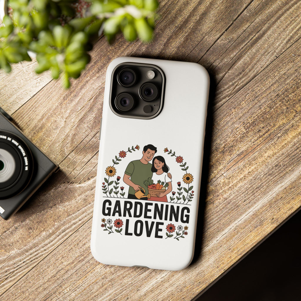 Gardening Love Phone Case — Floral Couple Protective Phone Cover