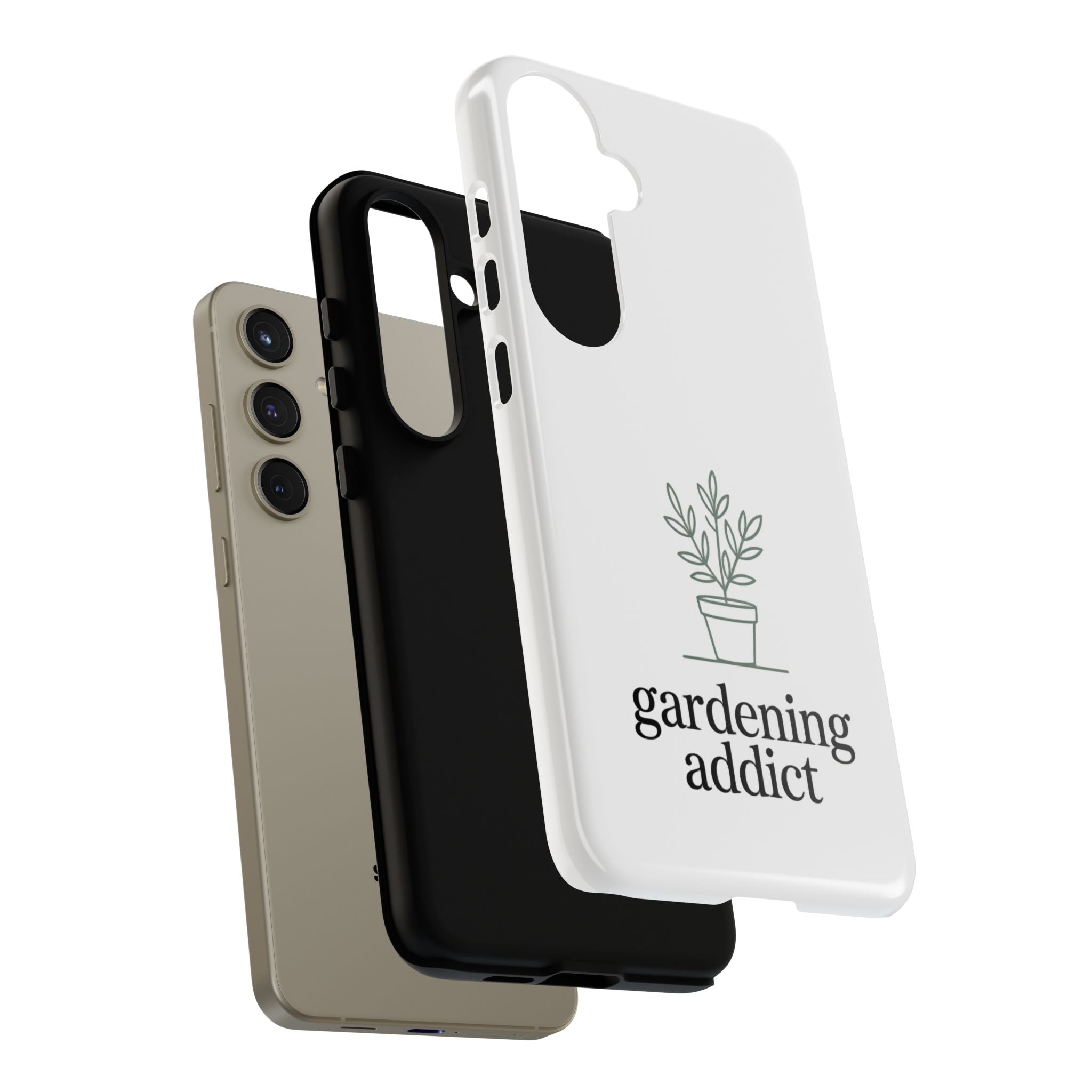 Phone Case — 'gardening addict' Minimal Plant Design