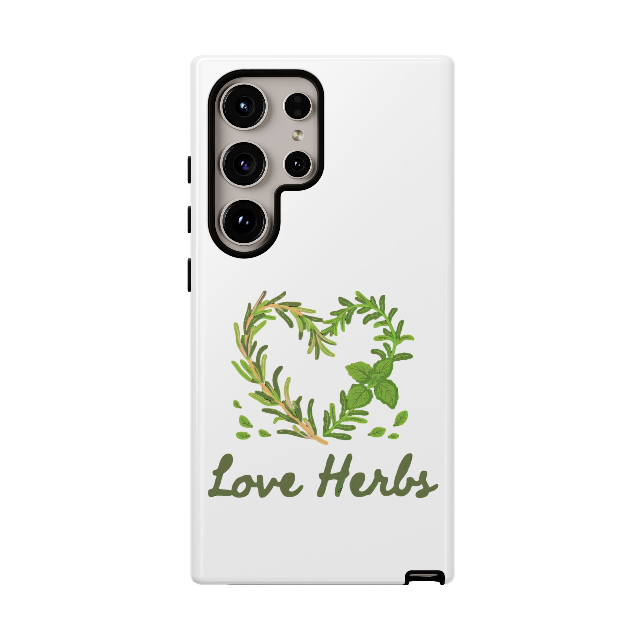 Herb Heart Phone Case - "Love Herbs" Botanical iPhone Cover