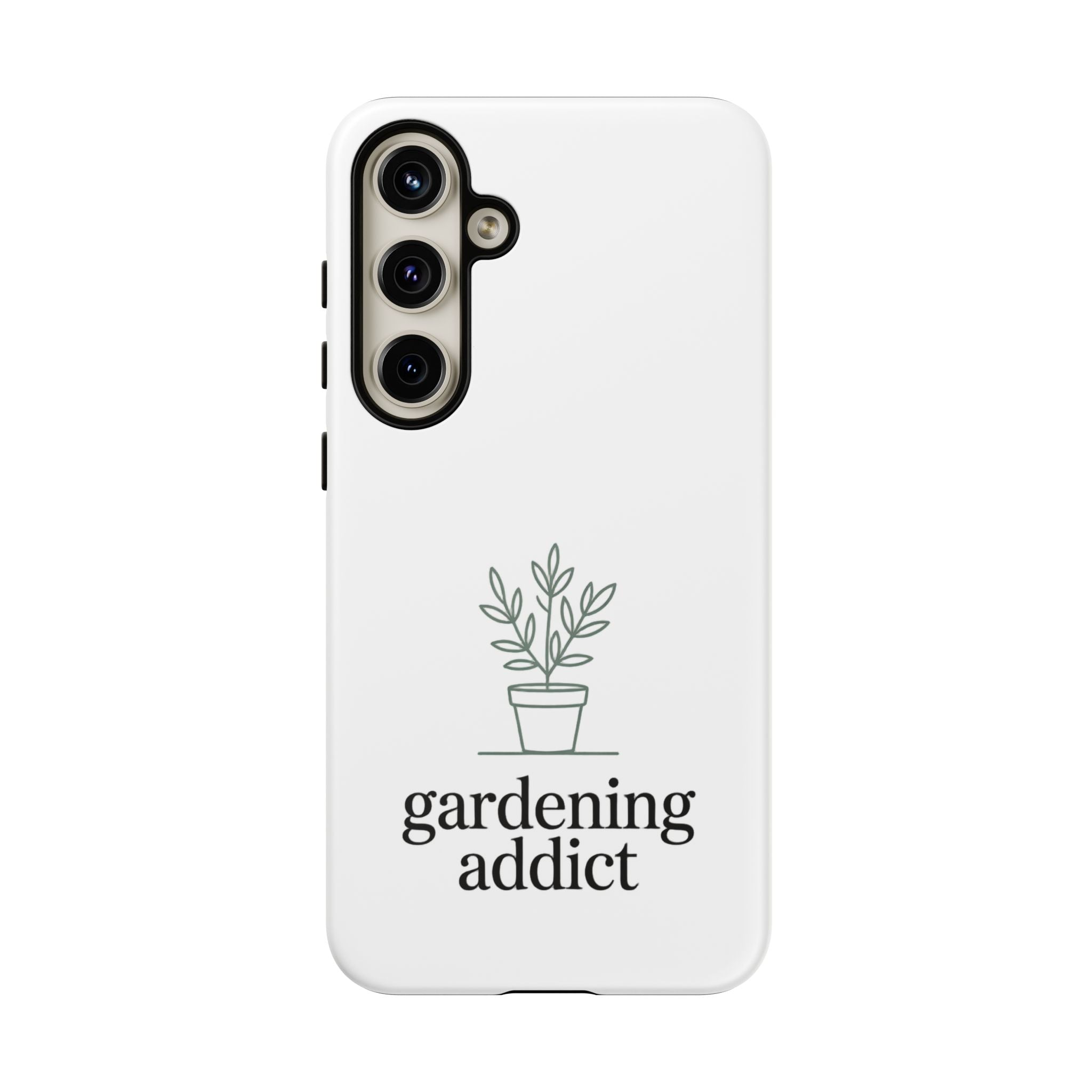 Phone Case — 'gardening addict' Minimal Plant Design