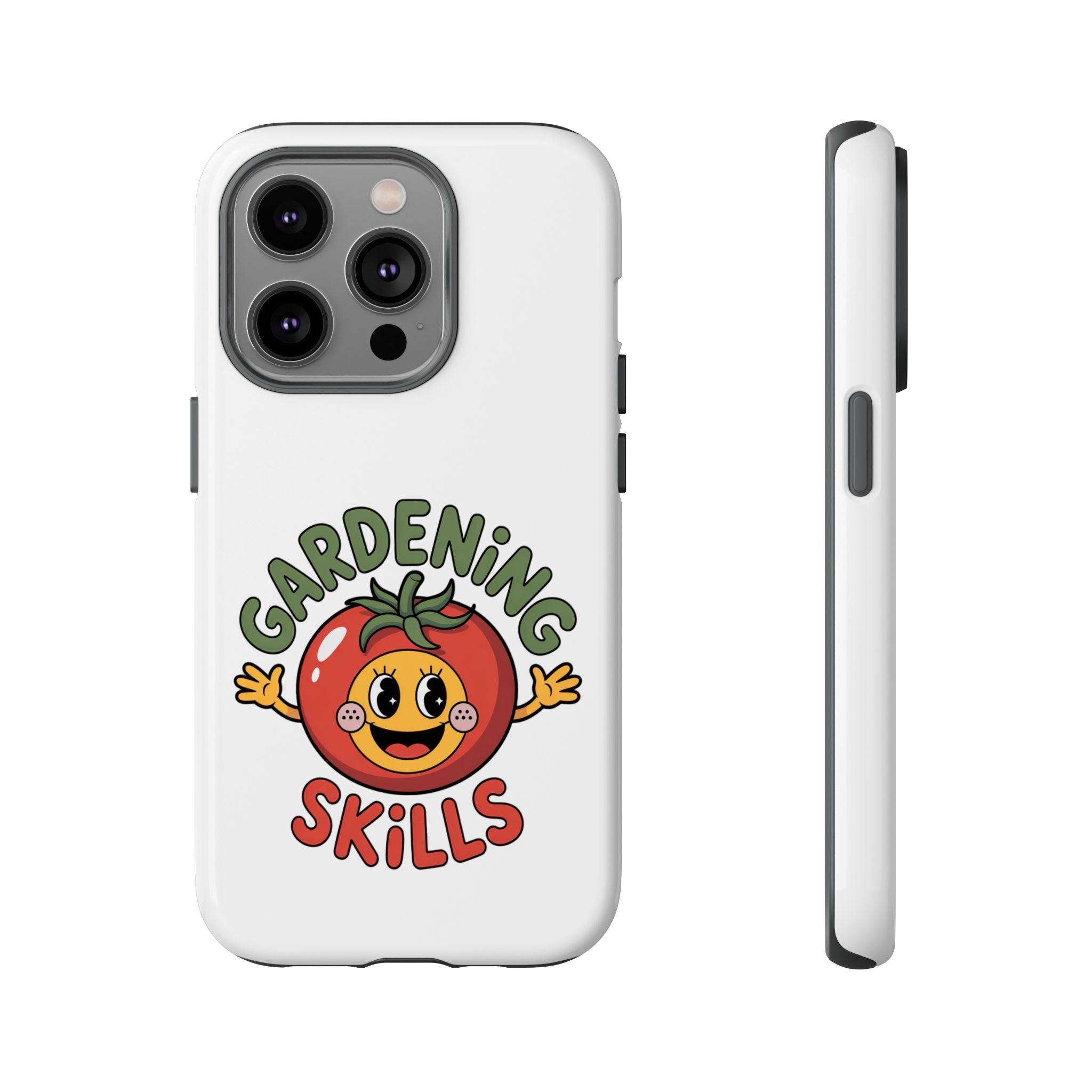 Gardening Skills Phone Case — Cute Tomato Plant Lover Protective Cover
