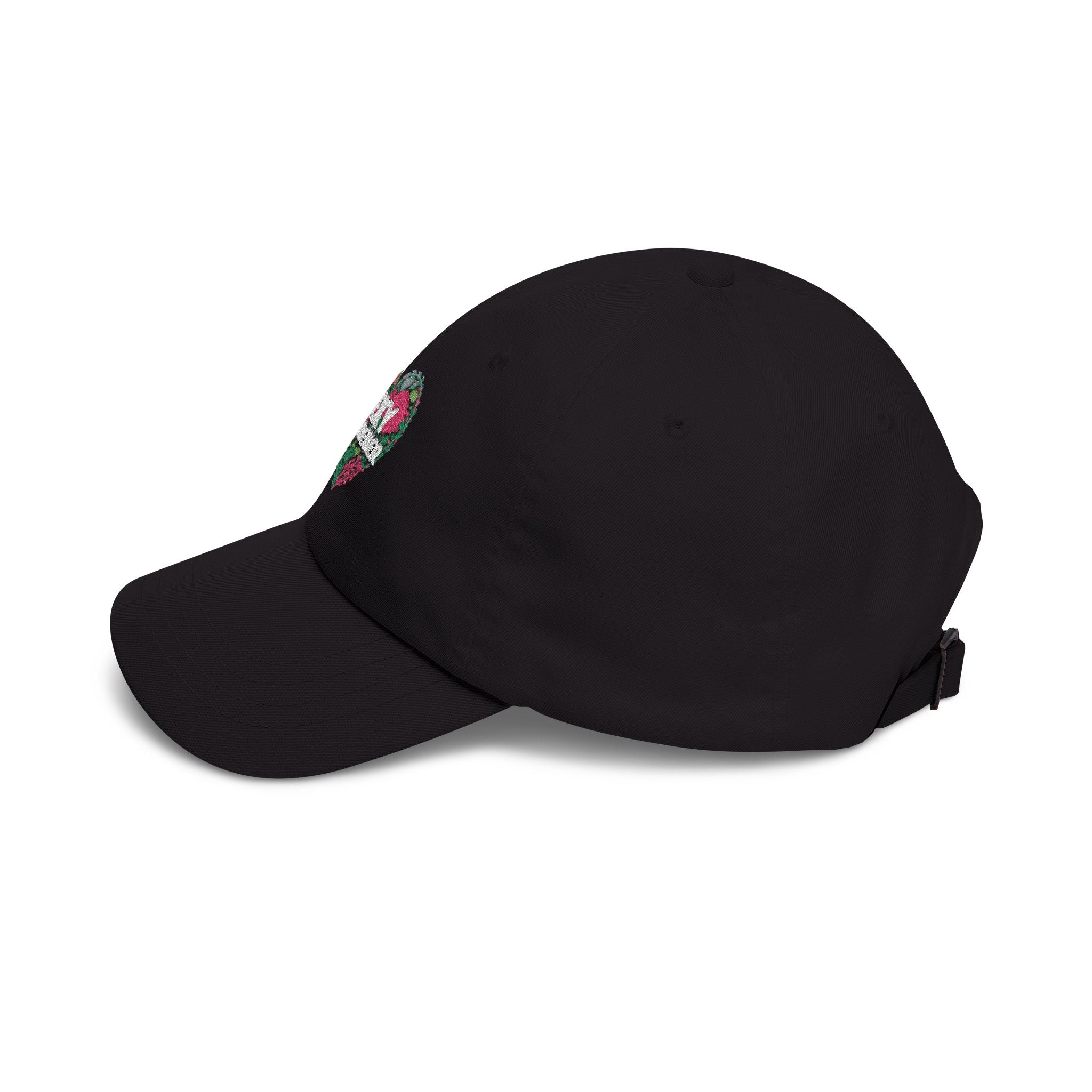 Classic Dad Cap — "Sexy Gardener" Floral Heart Embroidered Hat