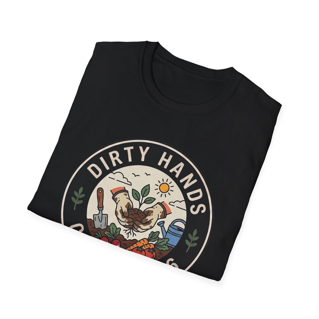Dirty Hands Club T-Shirt — Gardening Patch Tee (Est. 2026)