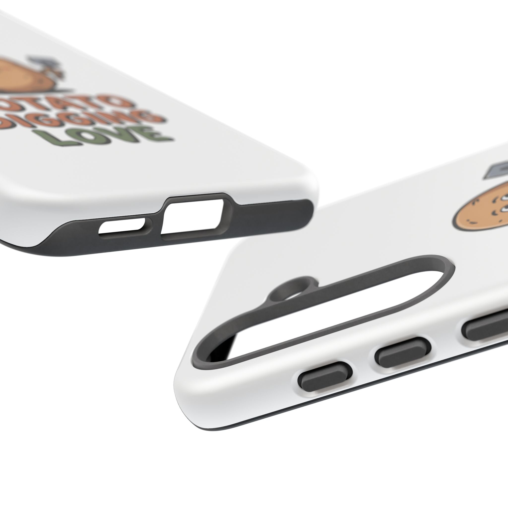 Phone Case — "Potato Digging Love" Cute Gardening Cartoon Protective Cover