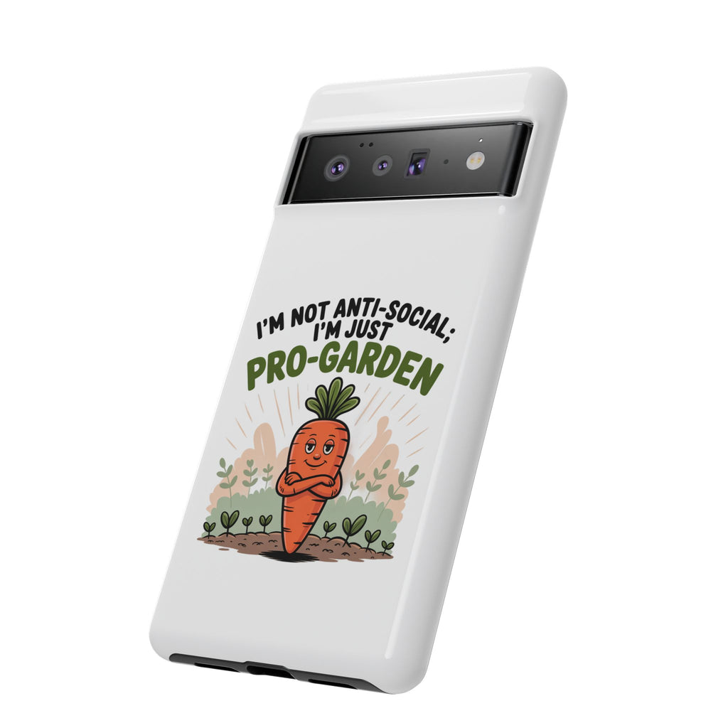 Pro-Garden Carrot Phone Case — “I’m Not Anti-Social, I’m Just Pro-Garden”