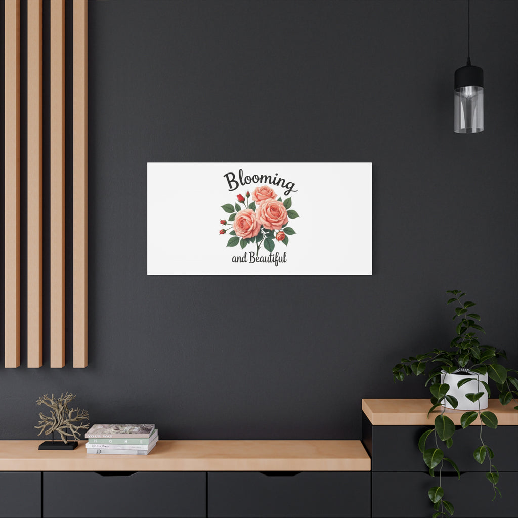 Blooming and Beautiful Rose Bouquet Canvas Wall Art