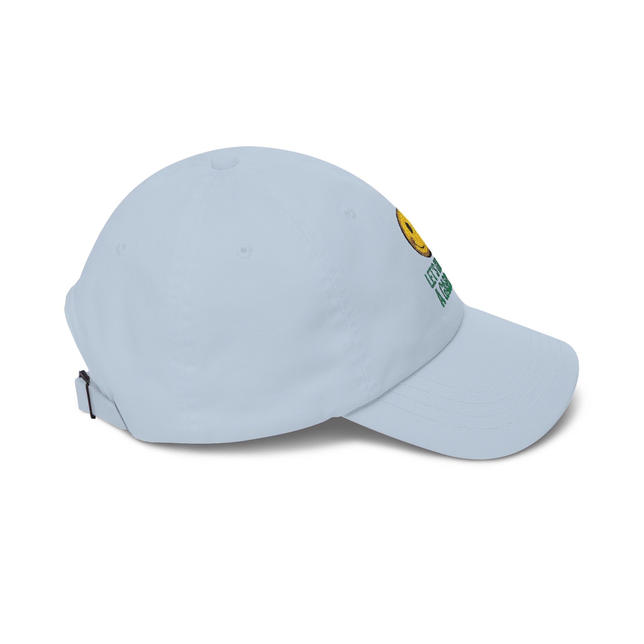 Dad Cap - 'Let’s Grow a Garden' Smiley Embroidered Hat