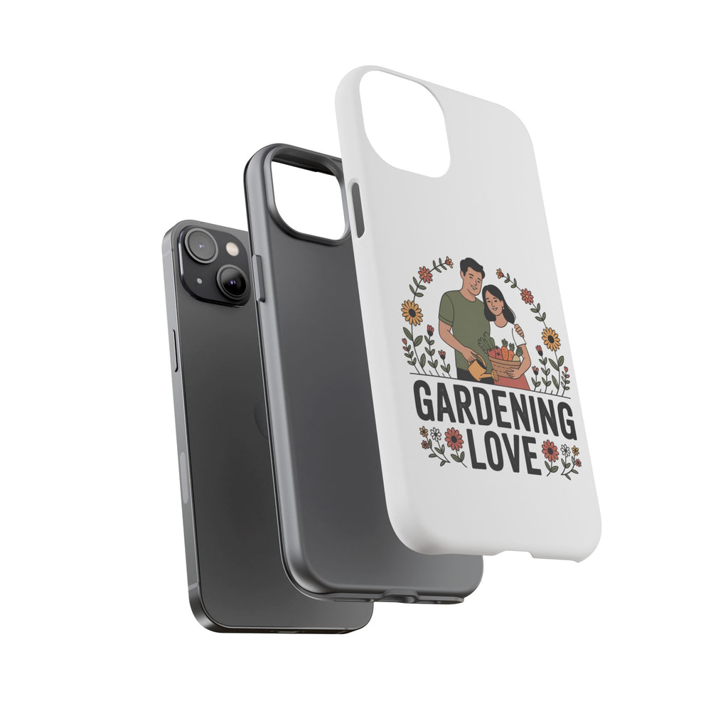 Gardening Love Phone Case — Floral Couple Protective Phone Cover