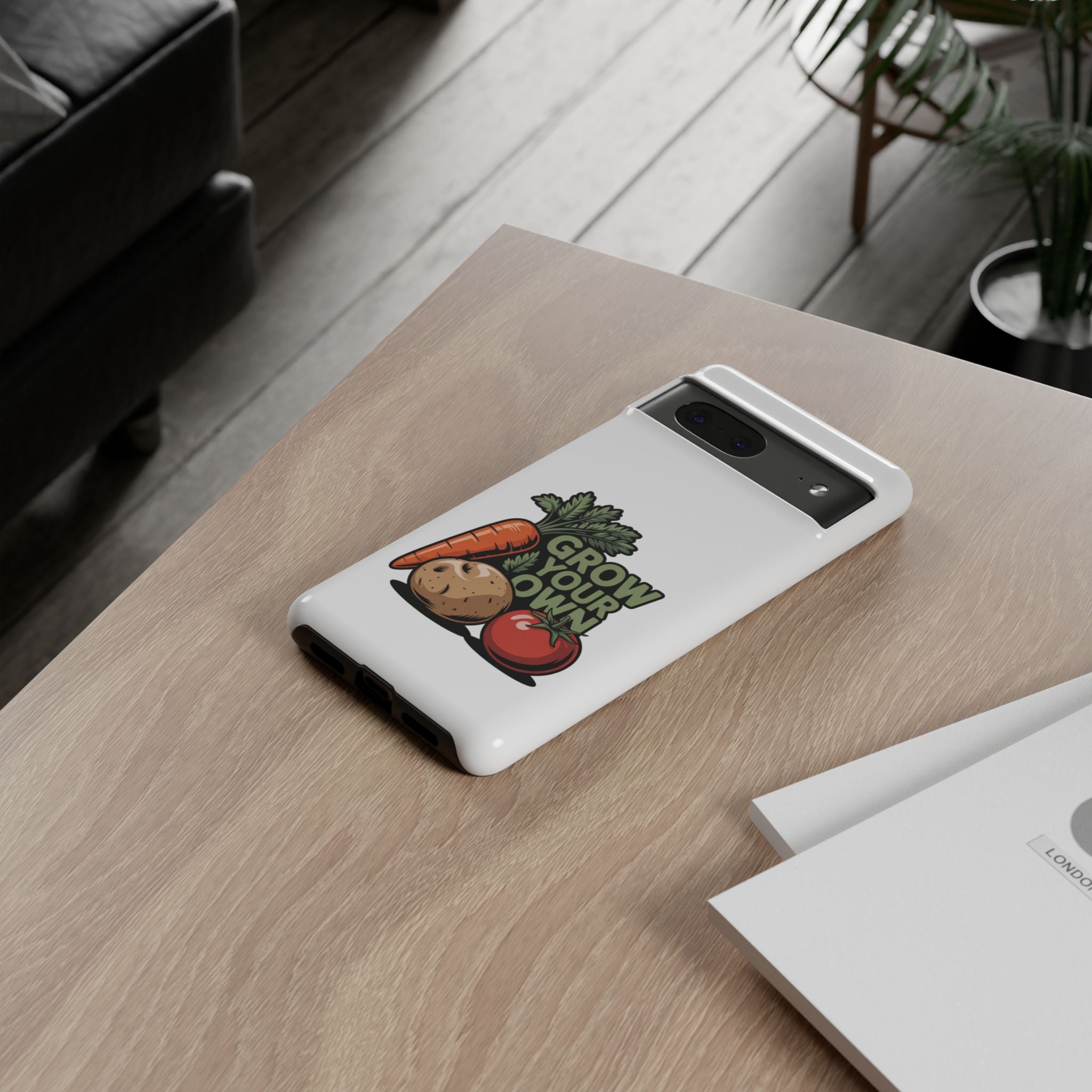 Grow Your Own Vegetables Phone Case — Gardening Carrot Potato Tomato Design