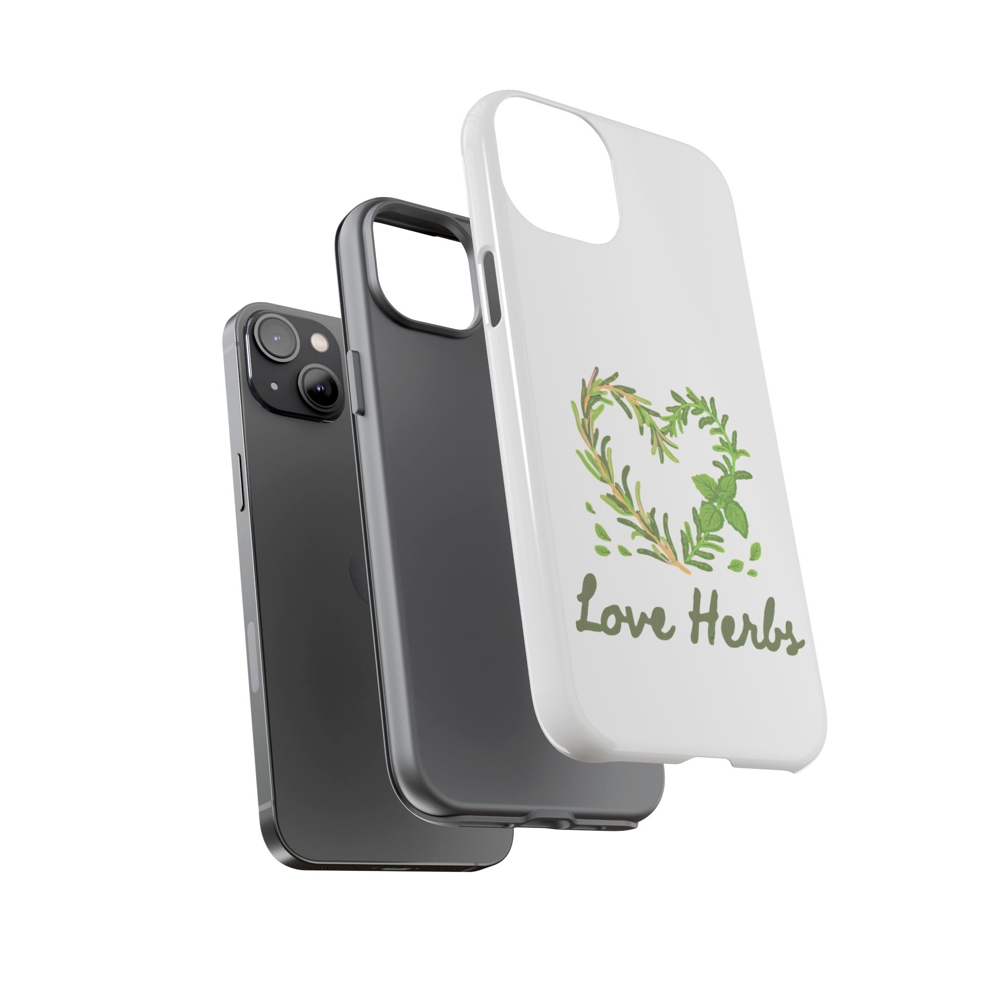 Herb Heart Phone Case - "Love Herbs" Botanical iPhone Cover