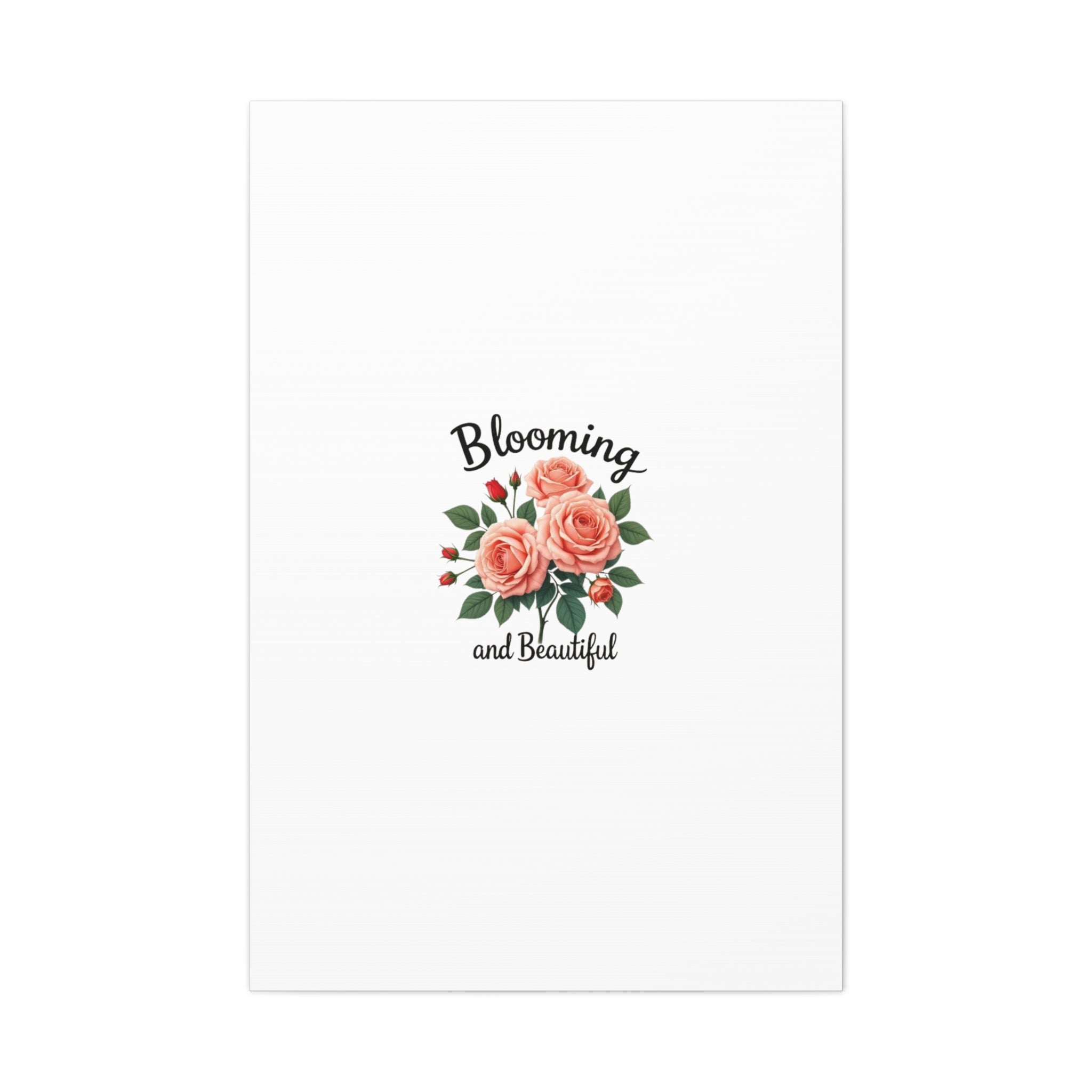 Blooming and Beautiful Rose Bouquet Canvas Wall Art