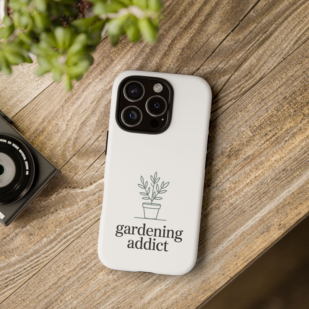 Phone Case — 'gardening addict' Minimal Plant Design