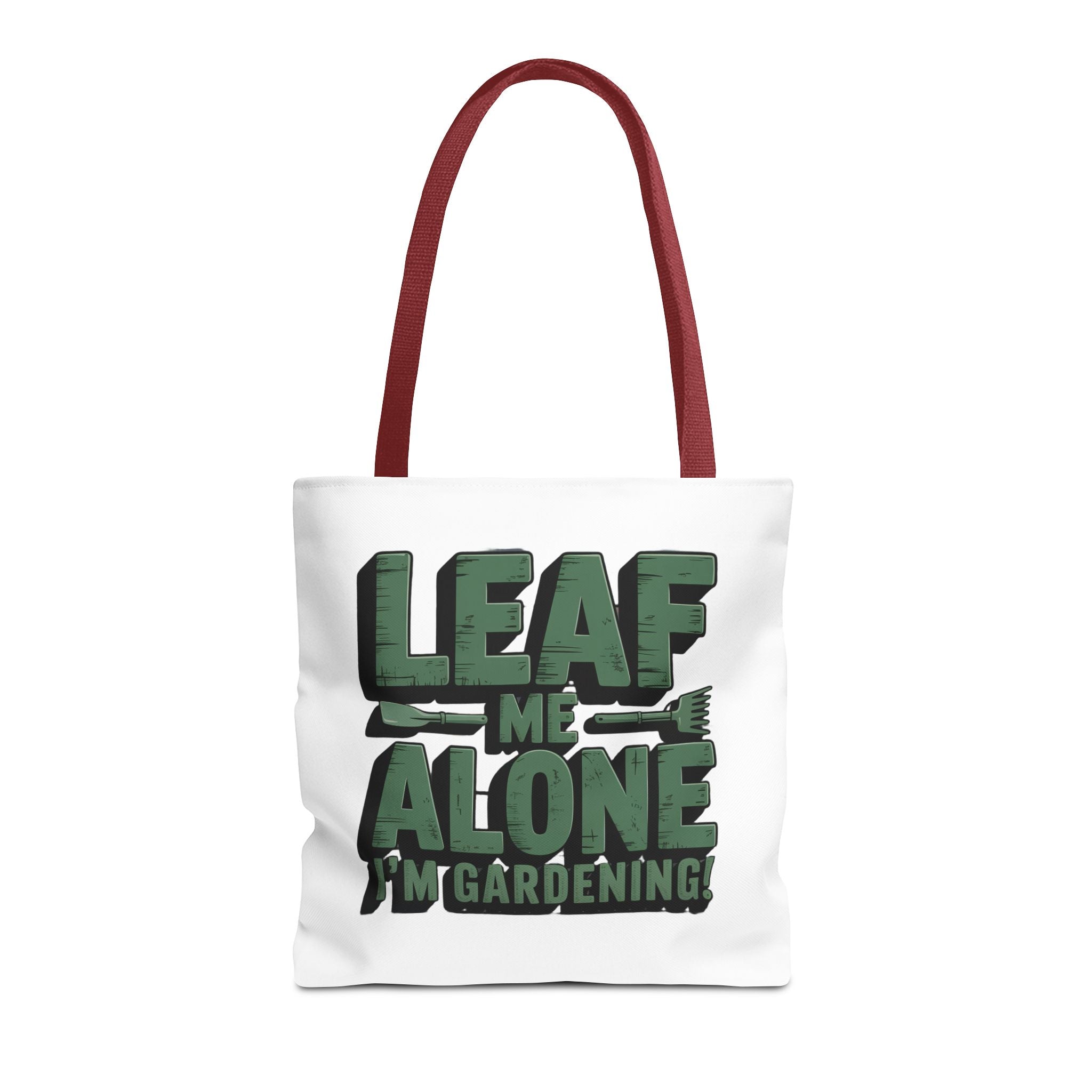 Gardening Tote Bag — "Leaf Me Alone I'm Gardening" Funny Plant Lover Tote