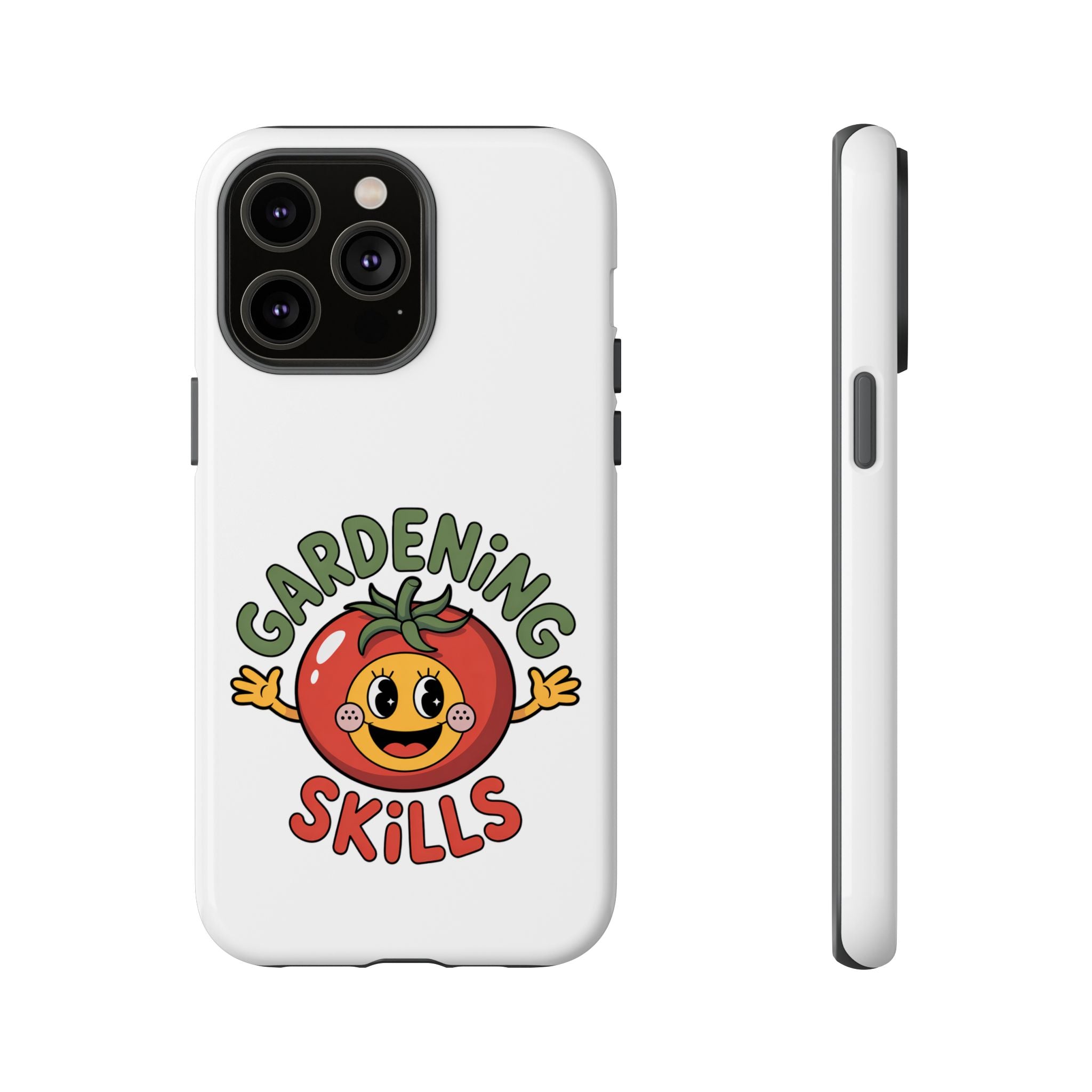 Gardening Skills Phone Case — Cute Tomato Plant Lover Protective Cover