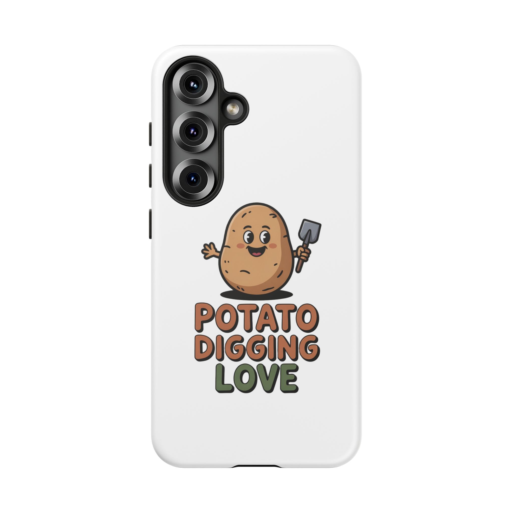 Phone Case — "Potato Digging Love" Cute Gardening Cartoon Protective Cover