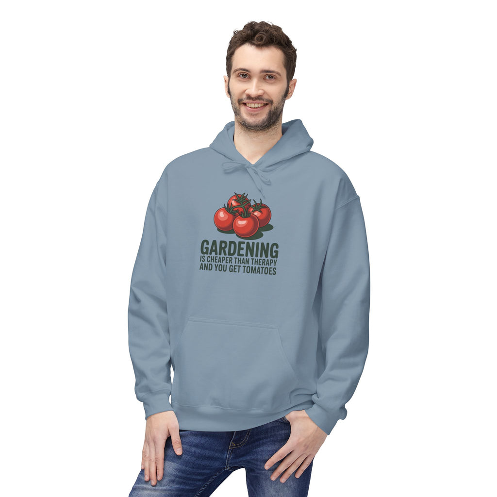 Gardening Is Cheaper Than Therapy Hoodie – Funny Tomato Gardeners Pullover
