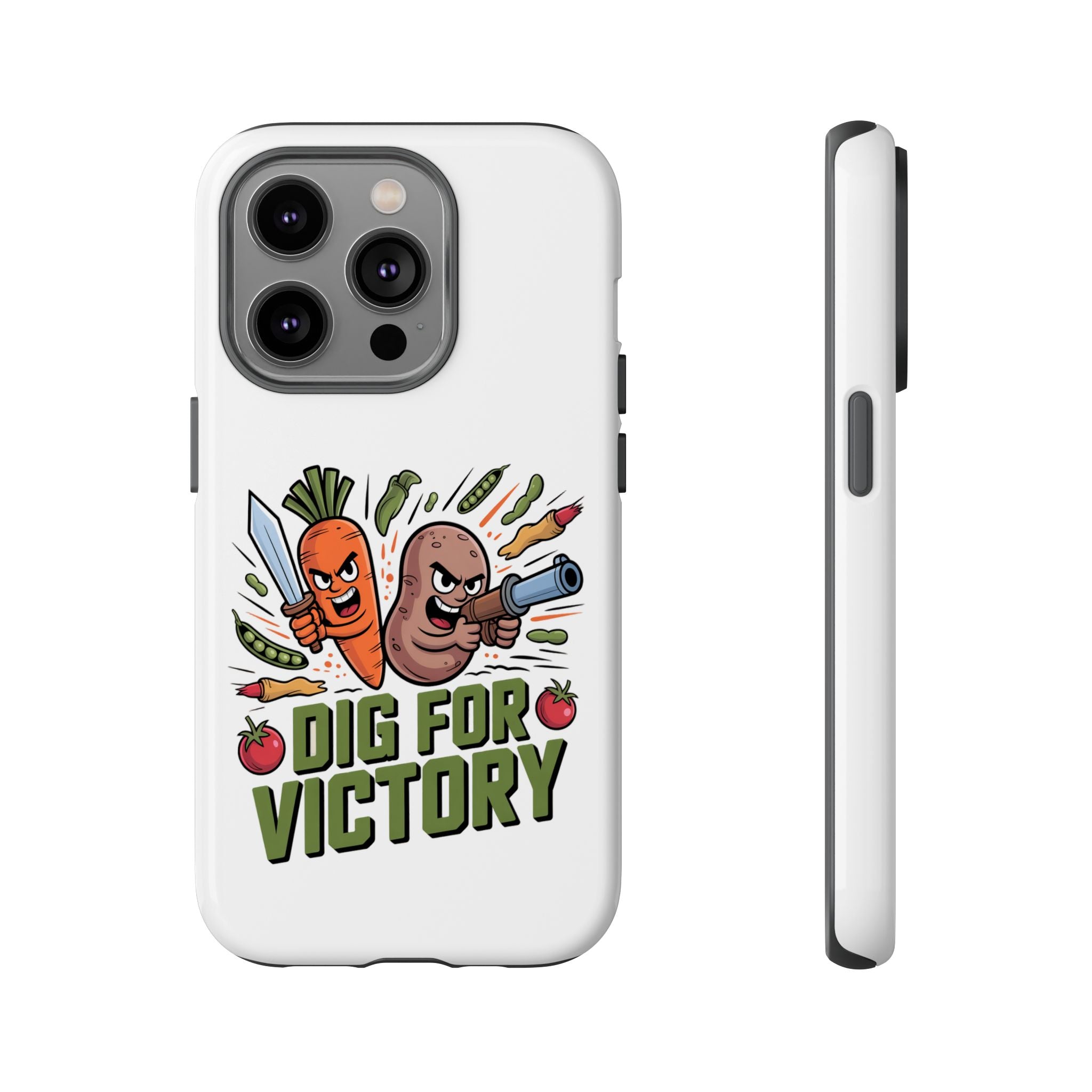 Phone Case — 'Dig For Victory' Veggie Combat Garden Design