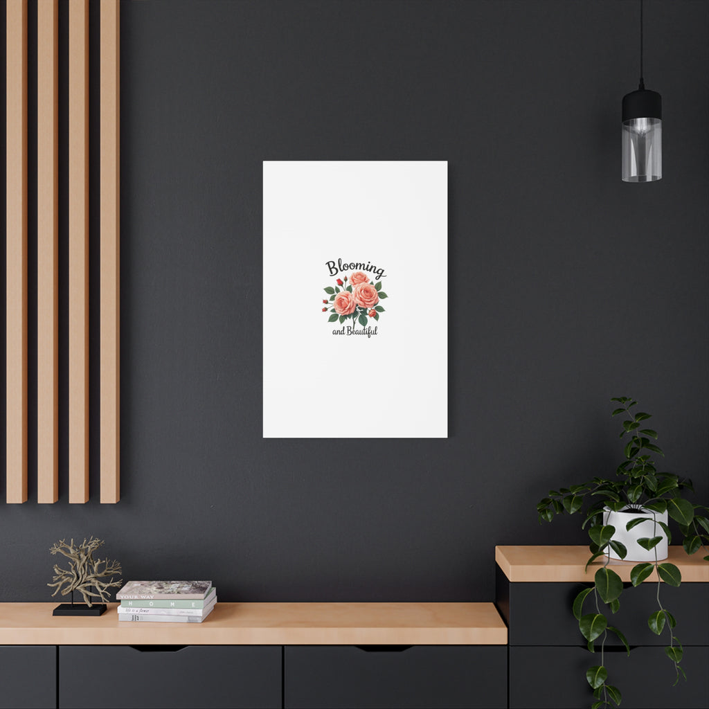 Blooming and Beautiful Rose Bouquet Canvas Wall Art