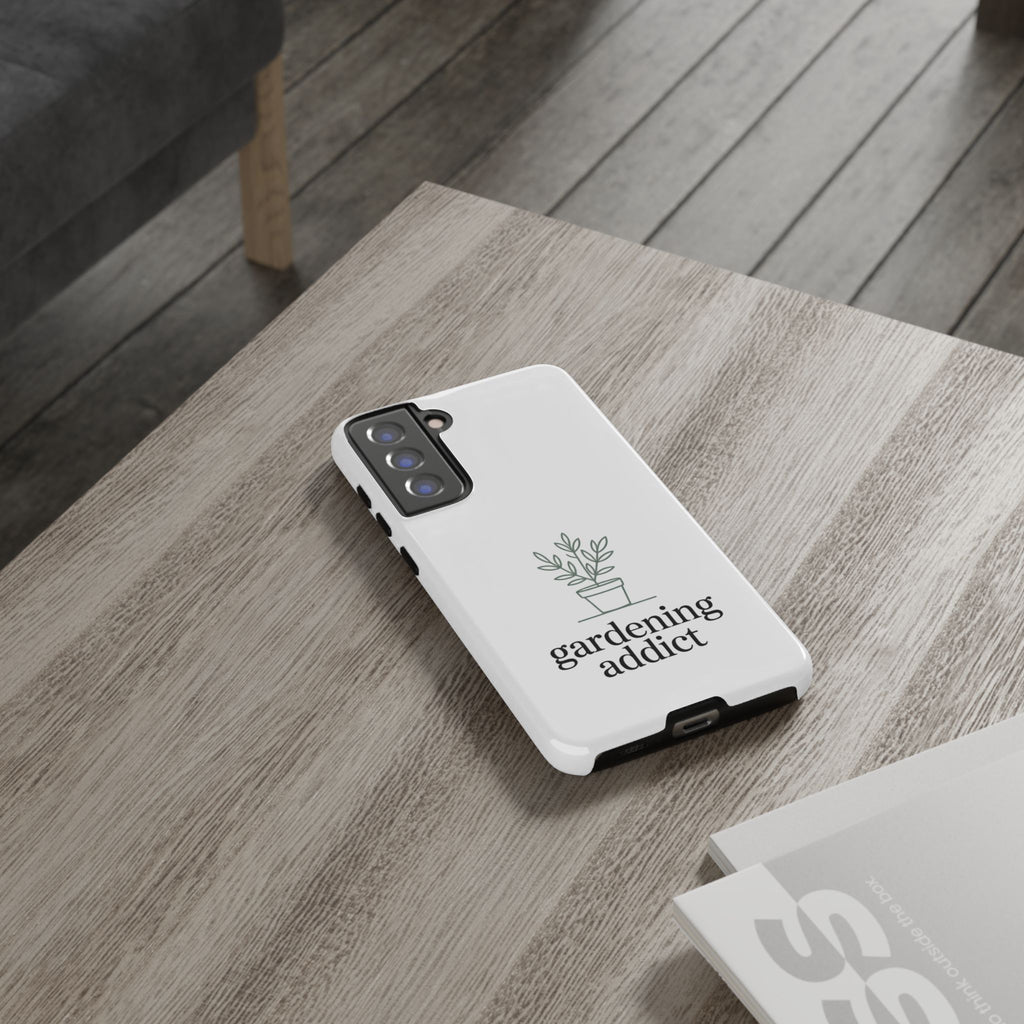 Phone Case — 'gardening addict' Minimal Plant Design