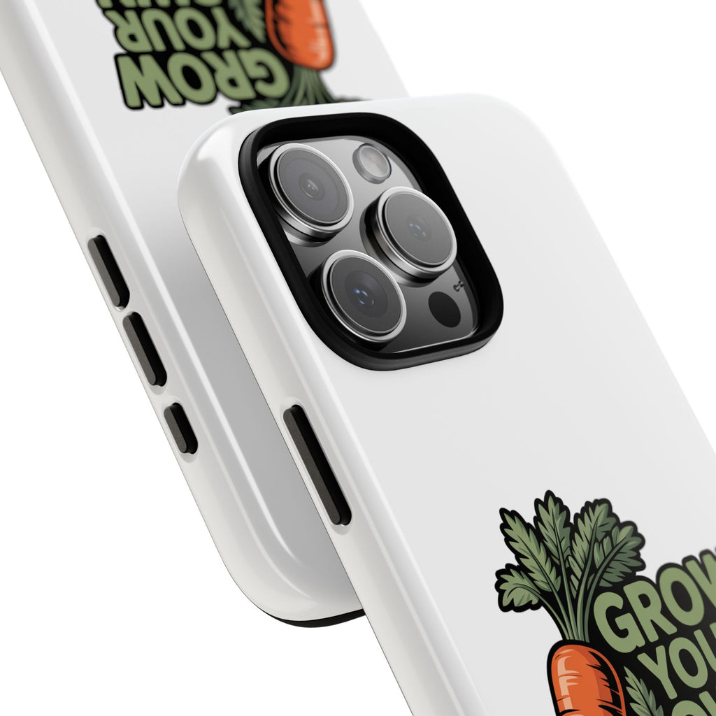 Grow Your Own Vegetables Phone Case — Gardening Carrot Potato Tomato Design