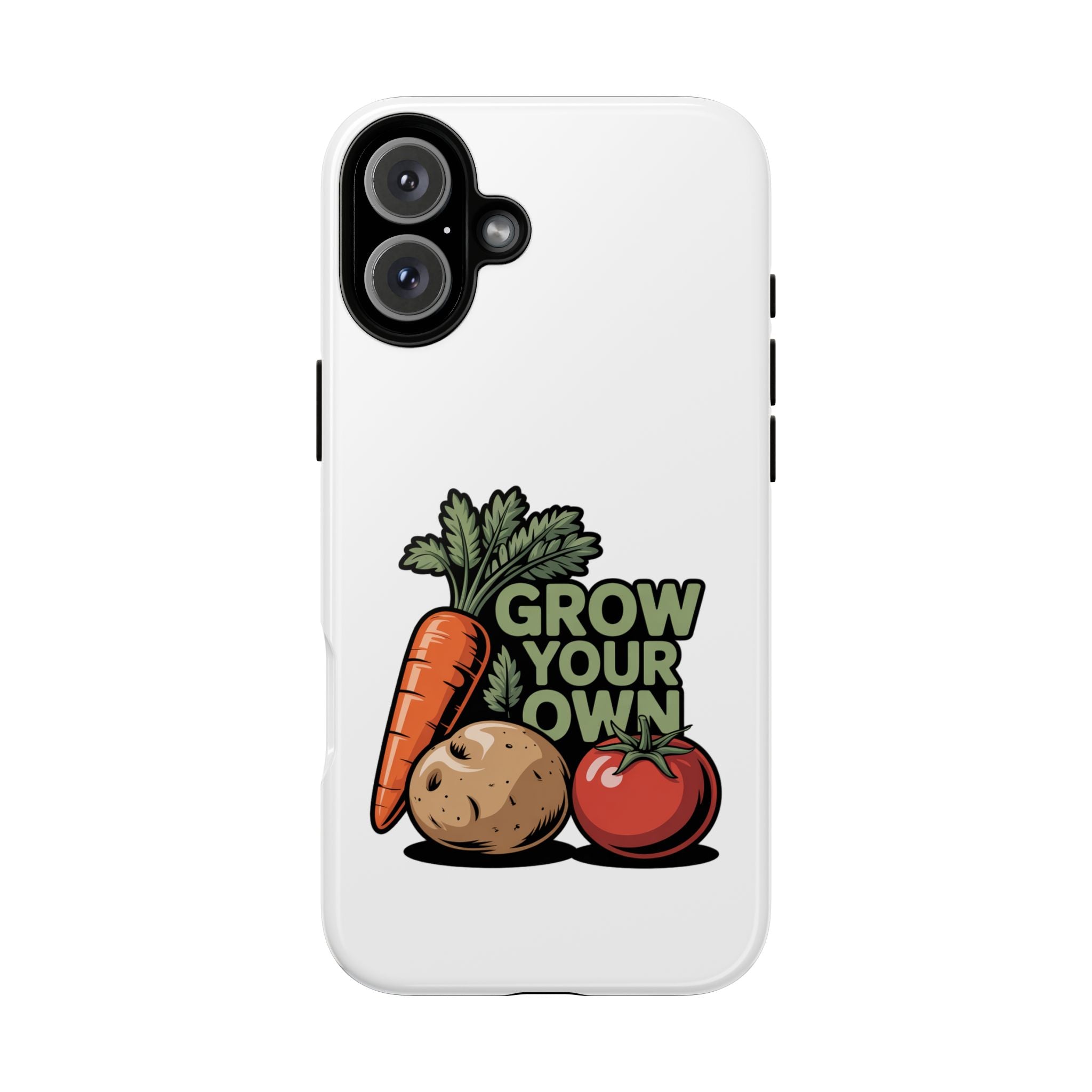 Grow Your Own Vegetables Phone Case — Gardening Carrot Potato Tomato Design