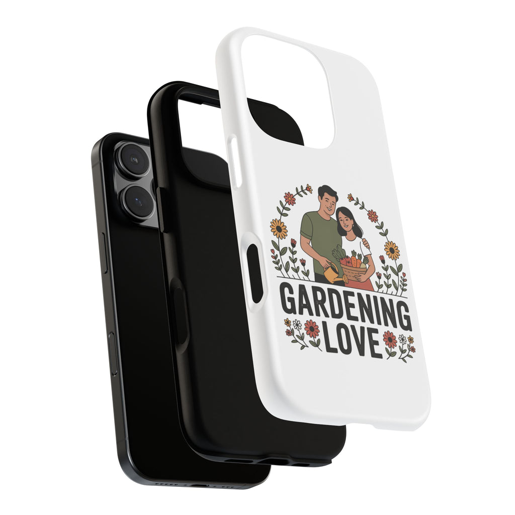 Gardening Love Phone Case — Floral Couple Protective Phone Cover