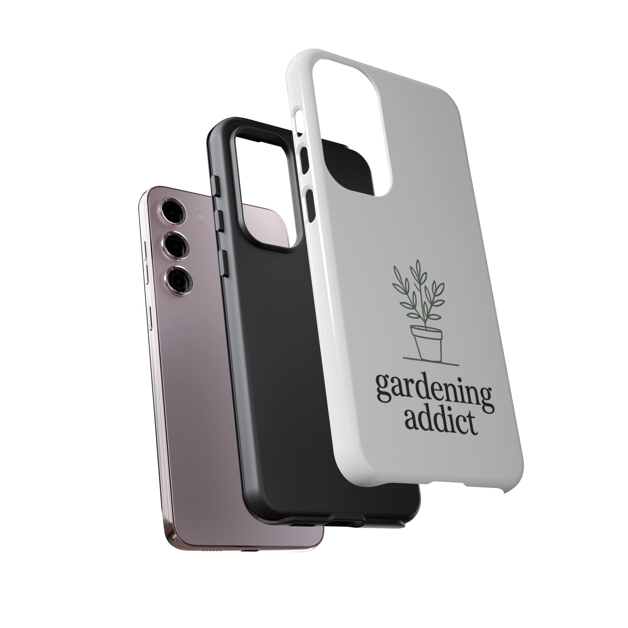 Phone Case — 'gardening addict' Minimal Plant Design