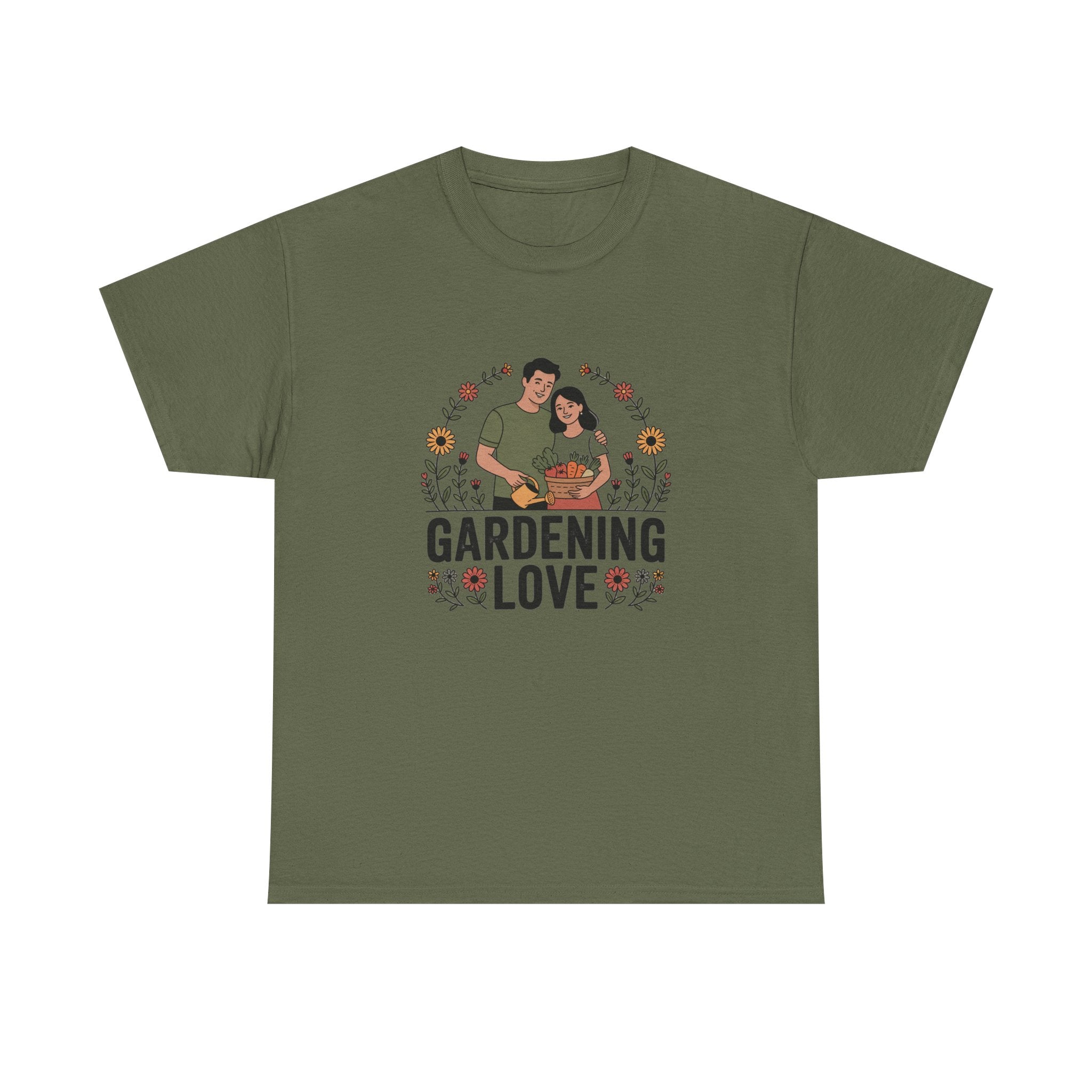 Gardening Love T-Shirt — Cute Couple Planting Graphic Tee