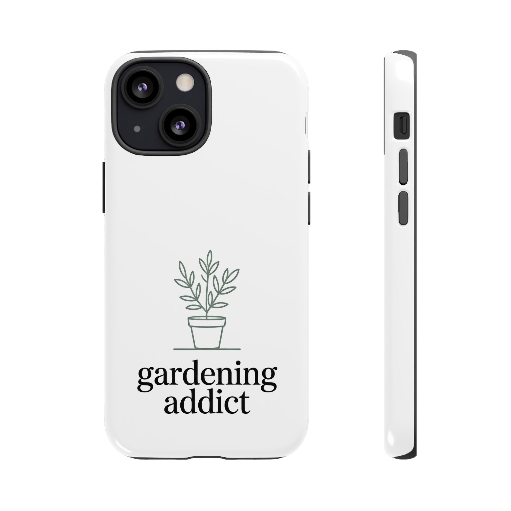 Phone Case — 'gardening addict' Minimal Plant Design