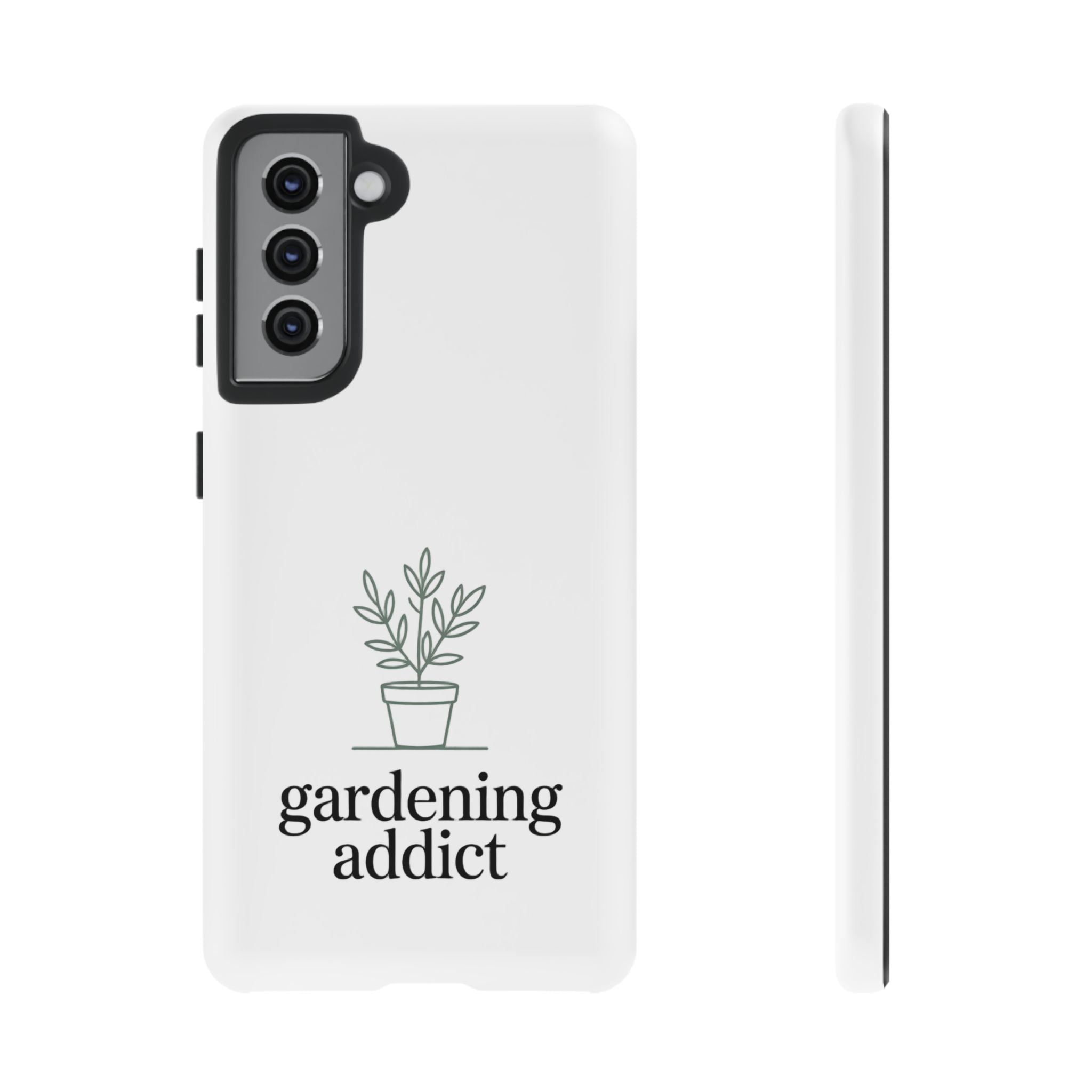 Phone Case — 'gardening addict' Minimal Plant Design
