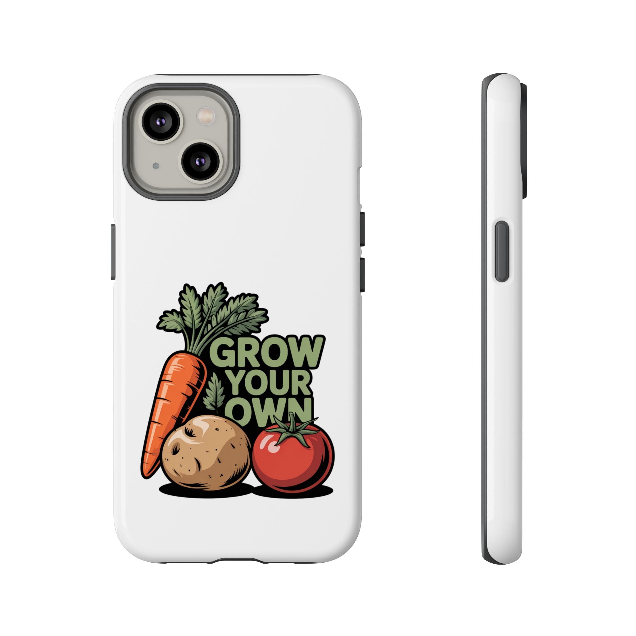 Grow Your Own Vegetables Phone Case — Gardening Carrot Potato Tomato Design