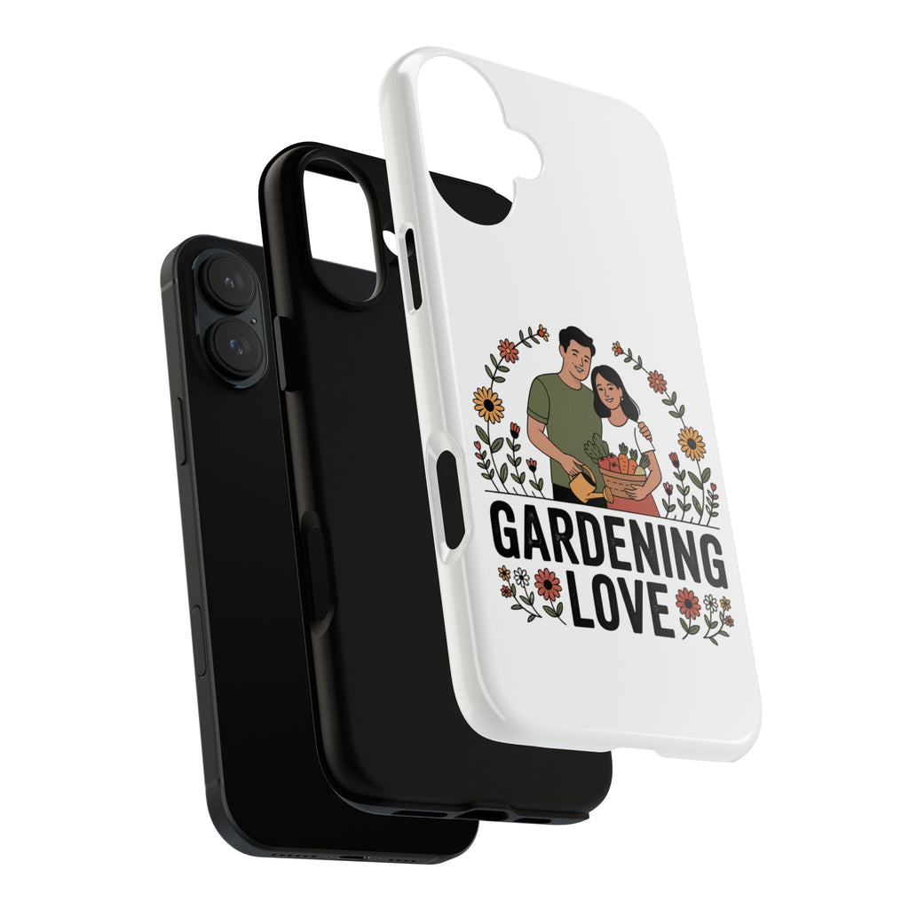 Gardening Love Phone Case — Floral Couple Protective Phone Cover