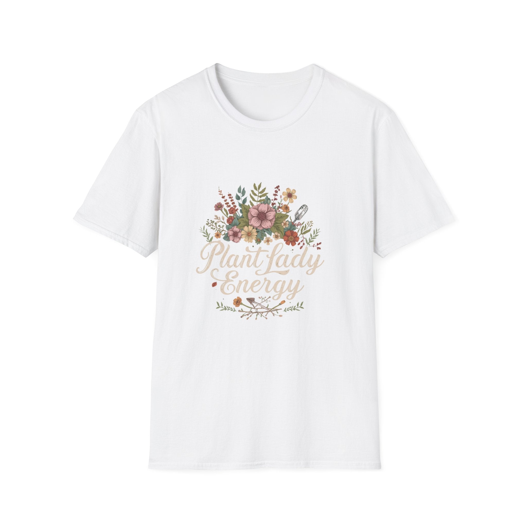 Delicate Floral T-Shirt - “Plant Lady Energy"