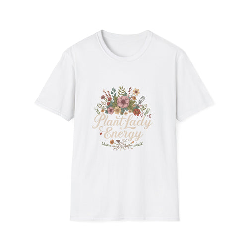 Delicate Floral T-Shirt - “Plant Lady Energy"