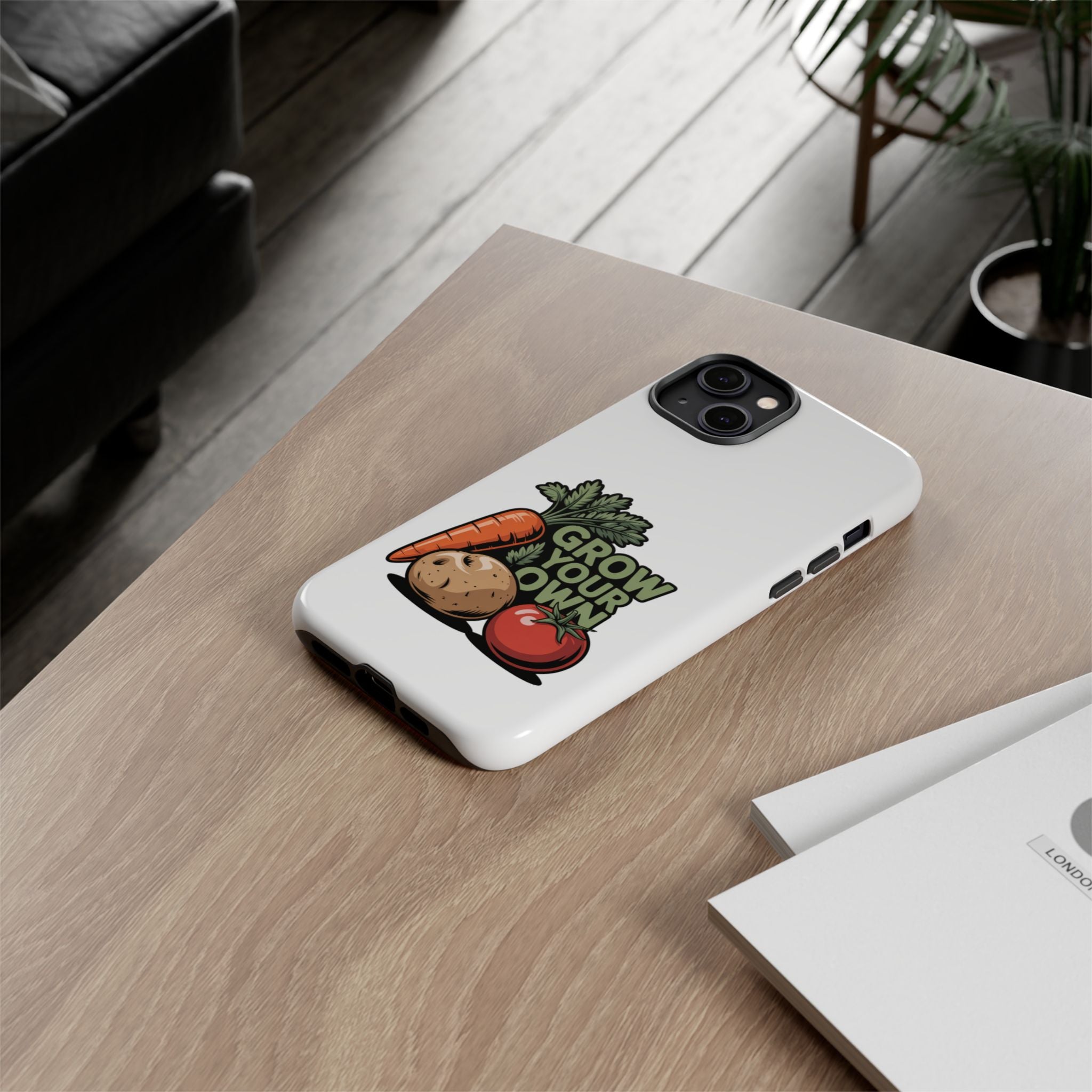 Grow Your Own Vegetables Phone Case — Gardening Carrot Potato Tomato Design