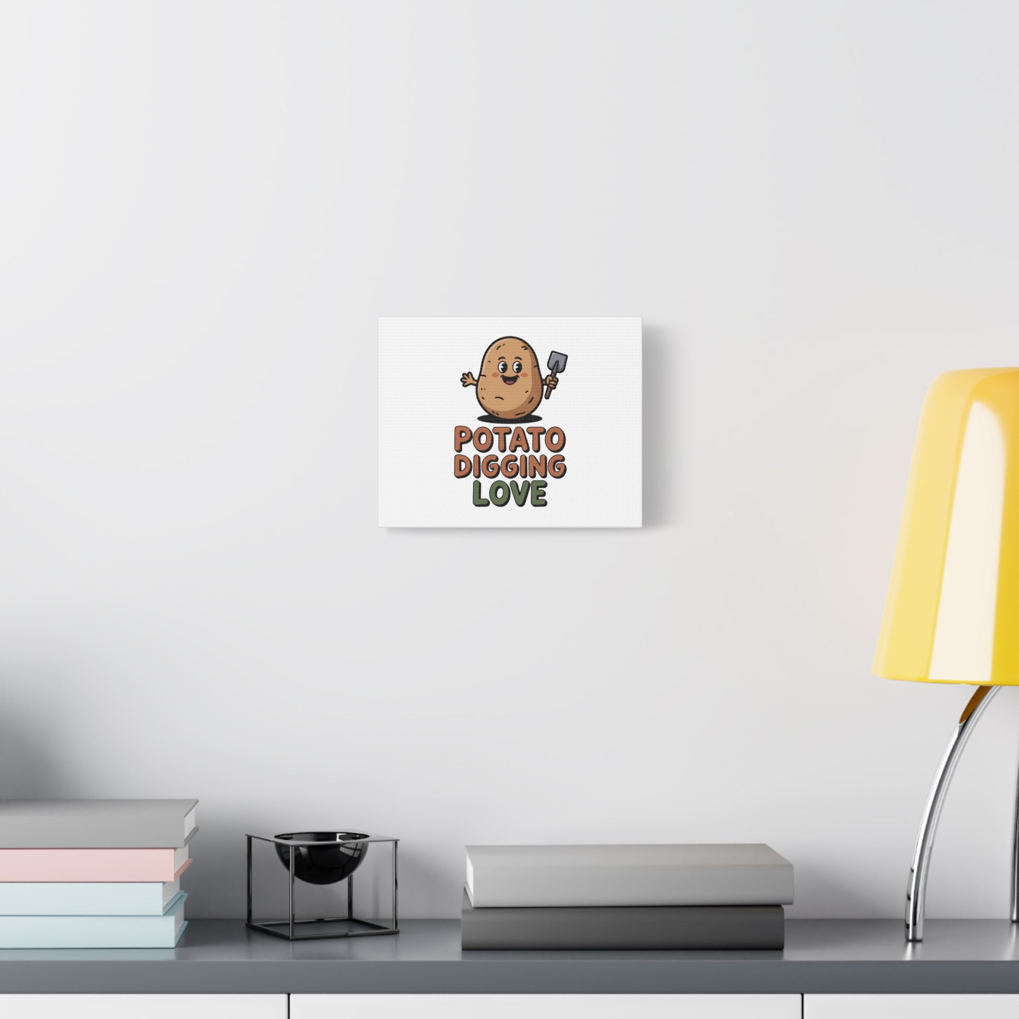 Potato Digging Love Canvas Print