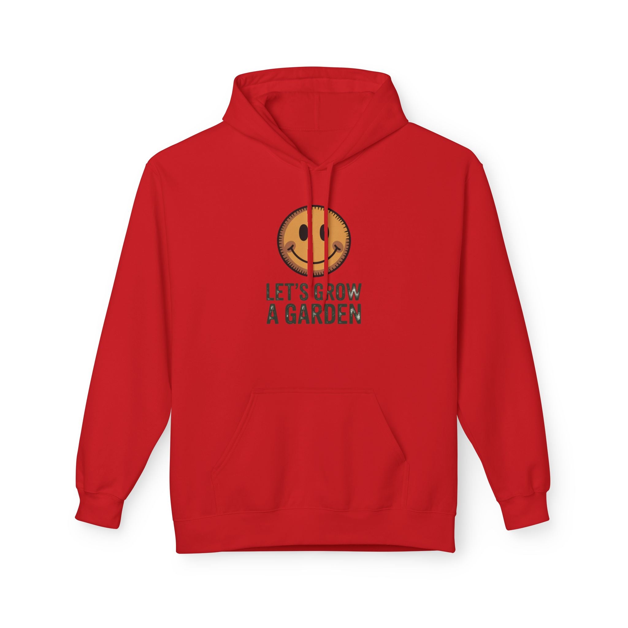 Let's Grow a Garden Hoodie — Smiling Sun Plant Lover Sweatshirt