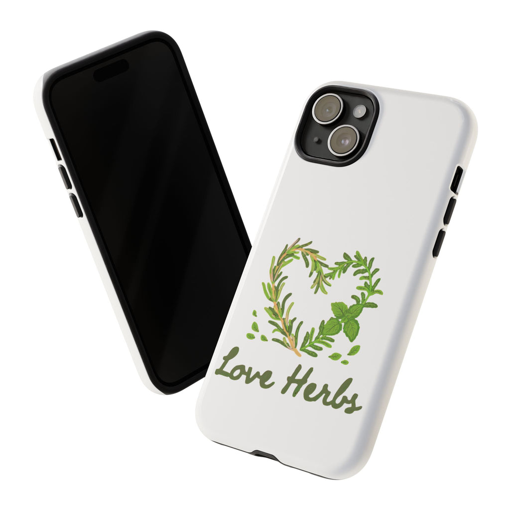 Herb Heart Phone Case - "Love Herbs" Botanical iPhone Cover