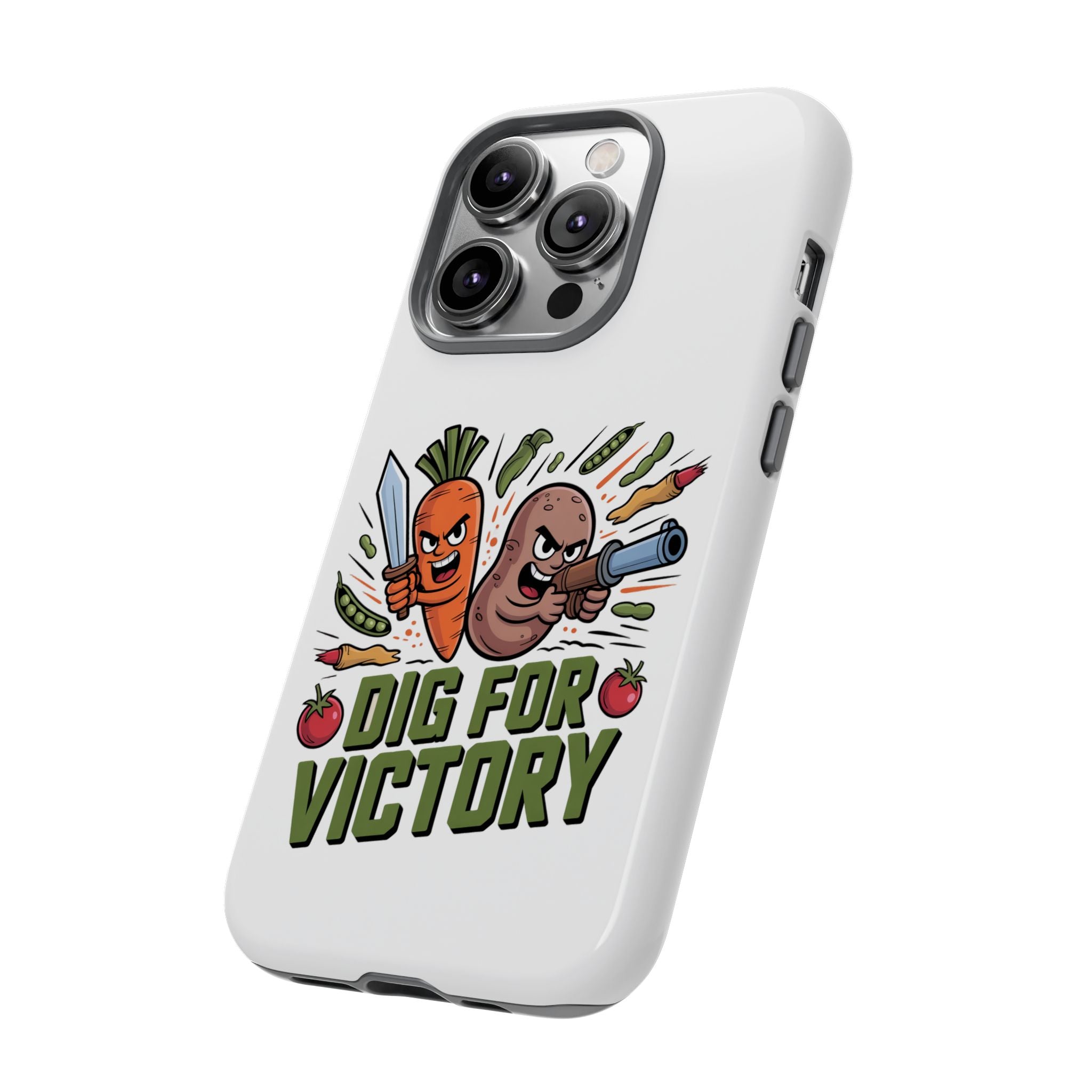 Phone Case — 'Dig For Victory' Veggie Combat Garden Design