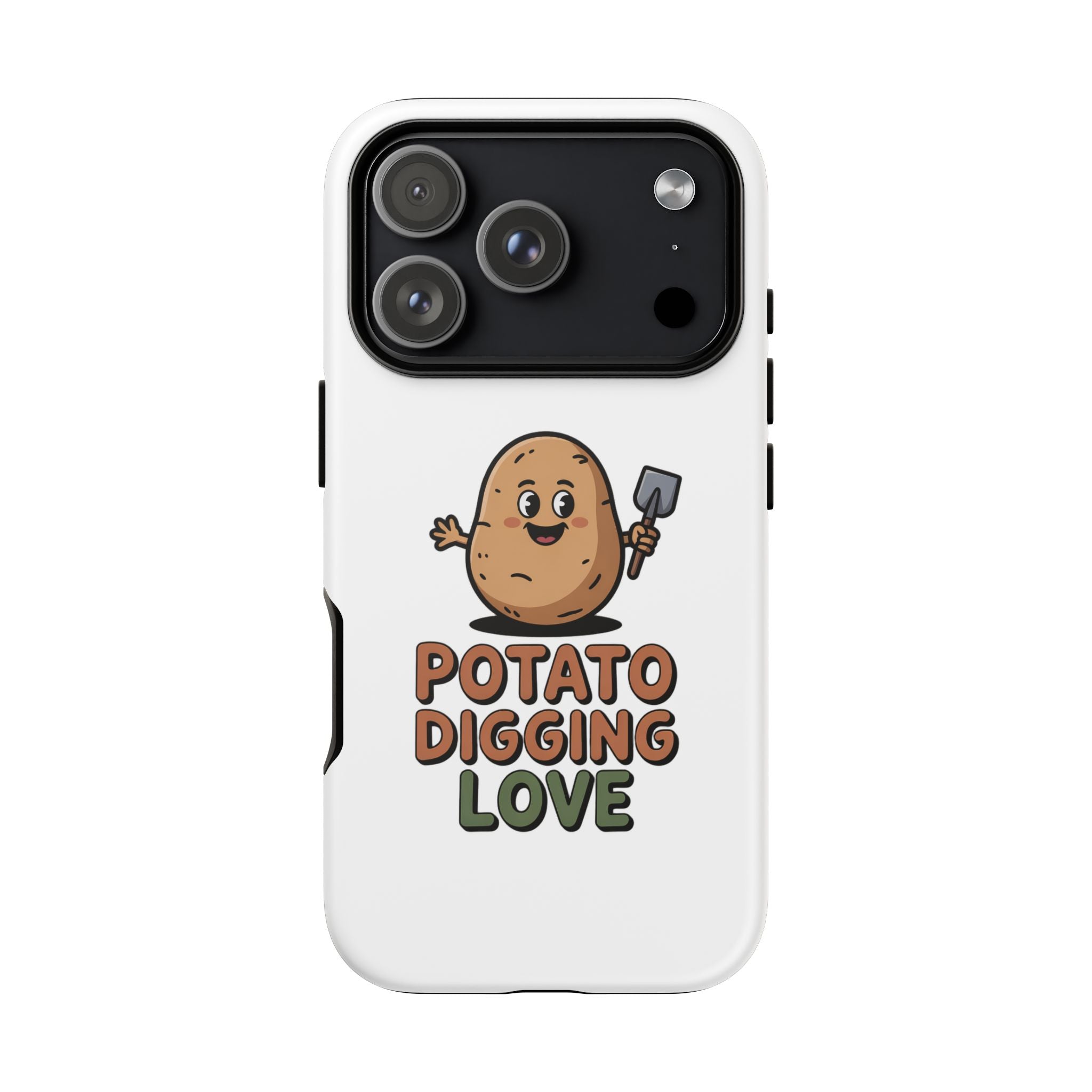 Phone Case — "Potato Digging Love" Cute Gardening Cartoon Protective Cover