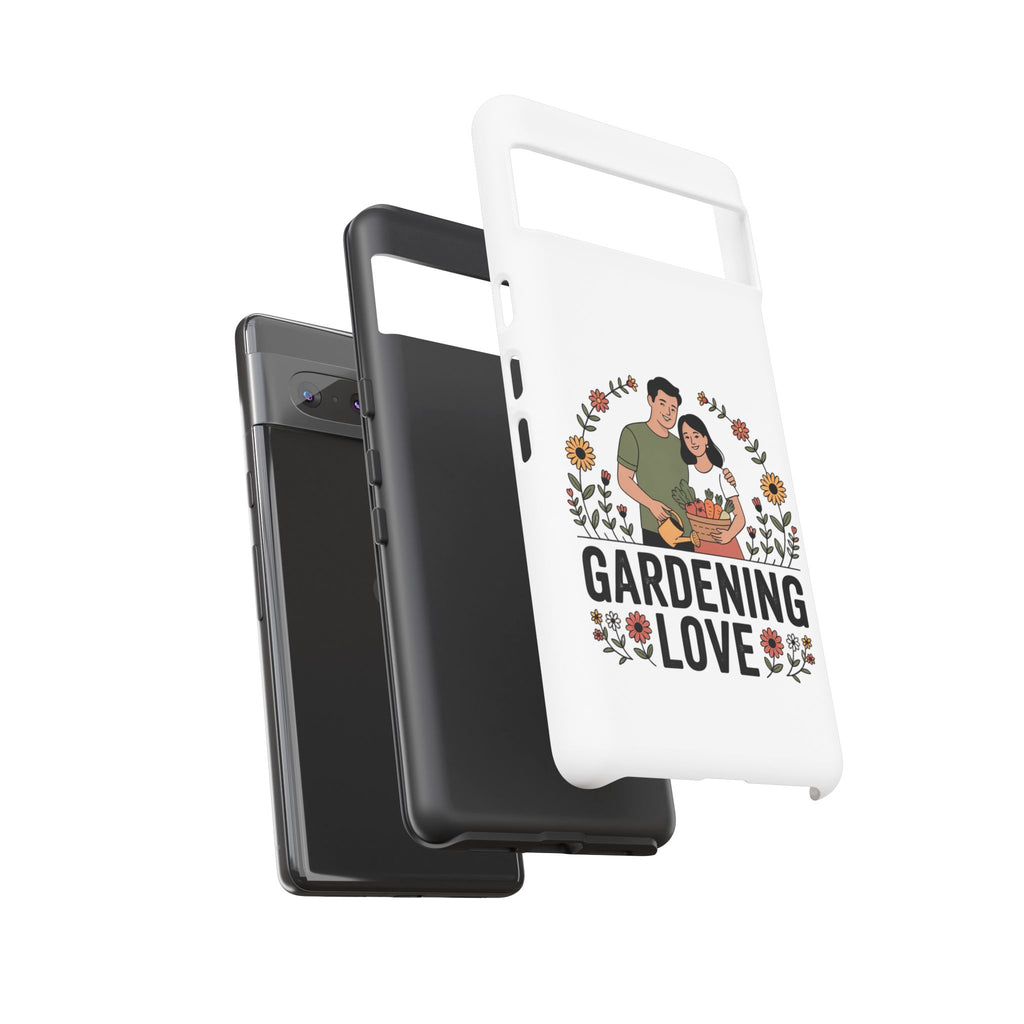 Gardening Love Phone Case — Floral Couple Protective Phone Cover