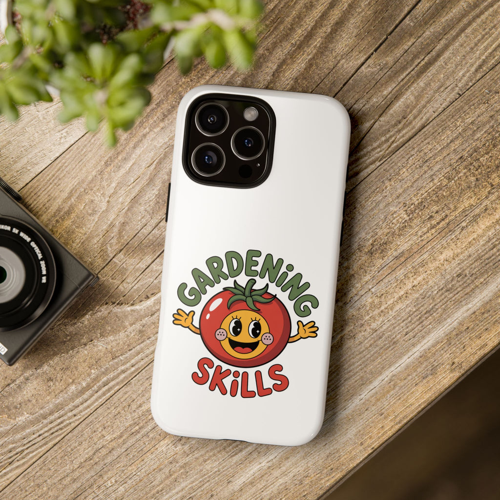 Gardening Skills Phone Case — Cute Tomato Plant Lover Protective Cover